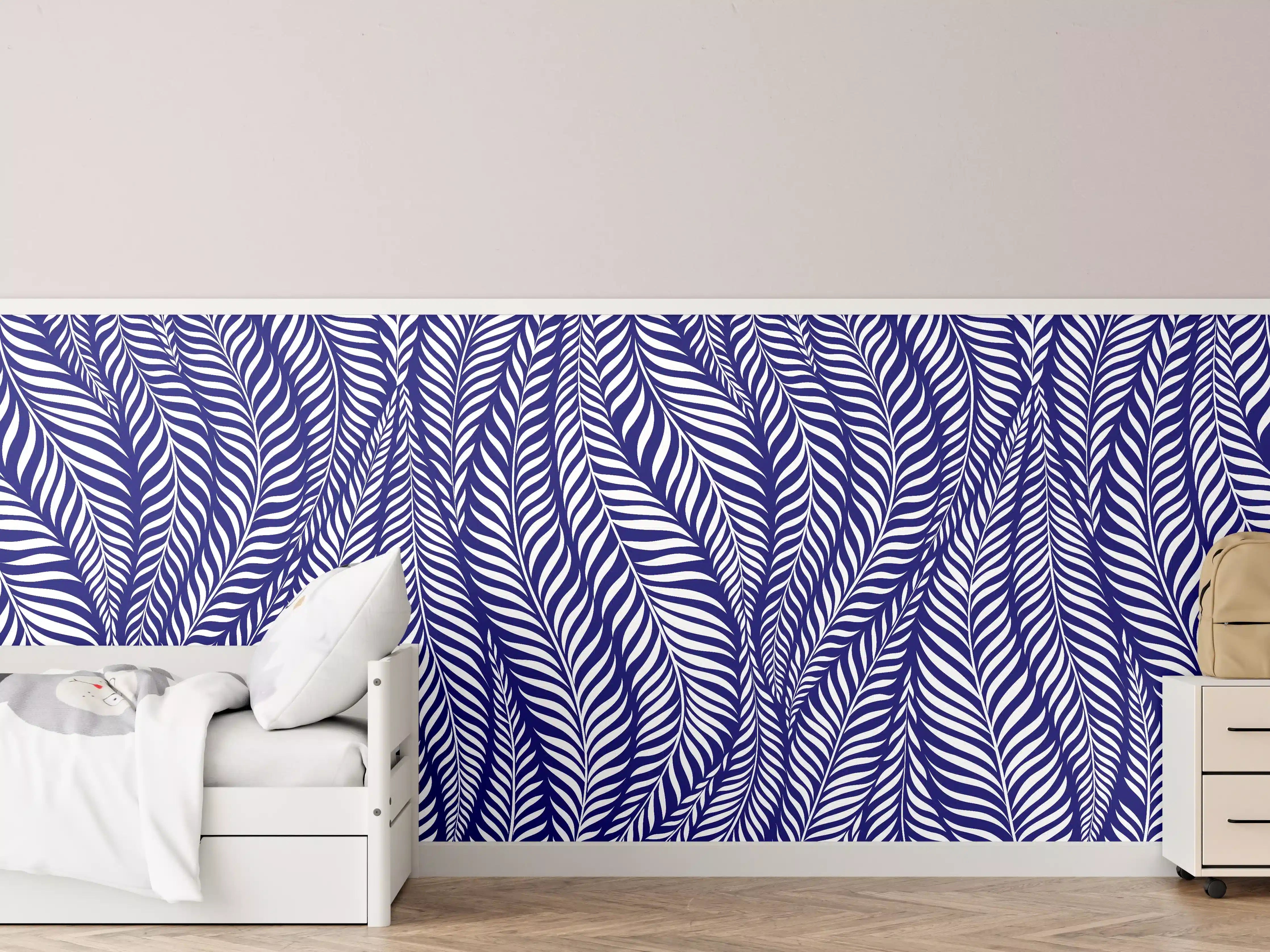 Kinderzimmer Wandgestaltung - Moderne Blaue Deko