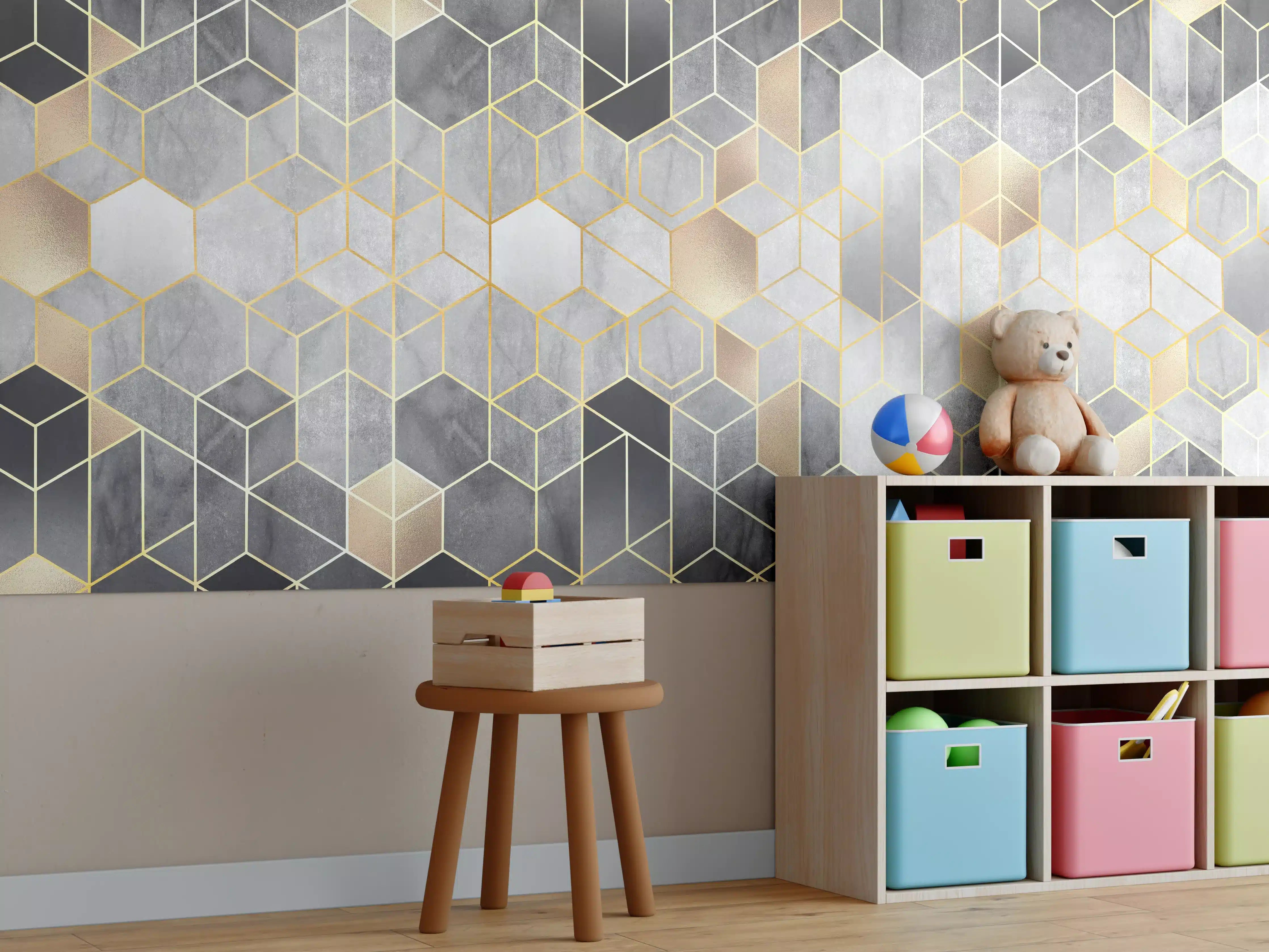 Kinderzimmer Wandgestaltung - Moderne Darstellung - Luxus