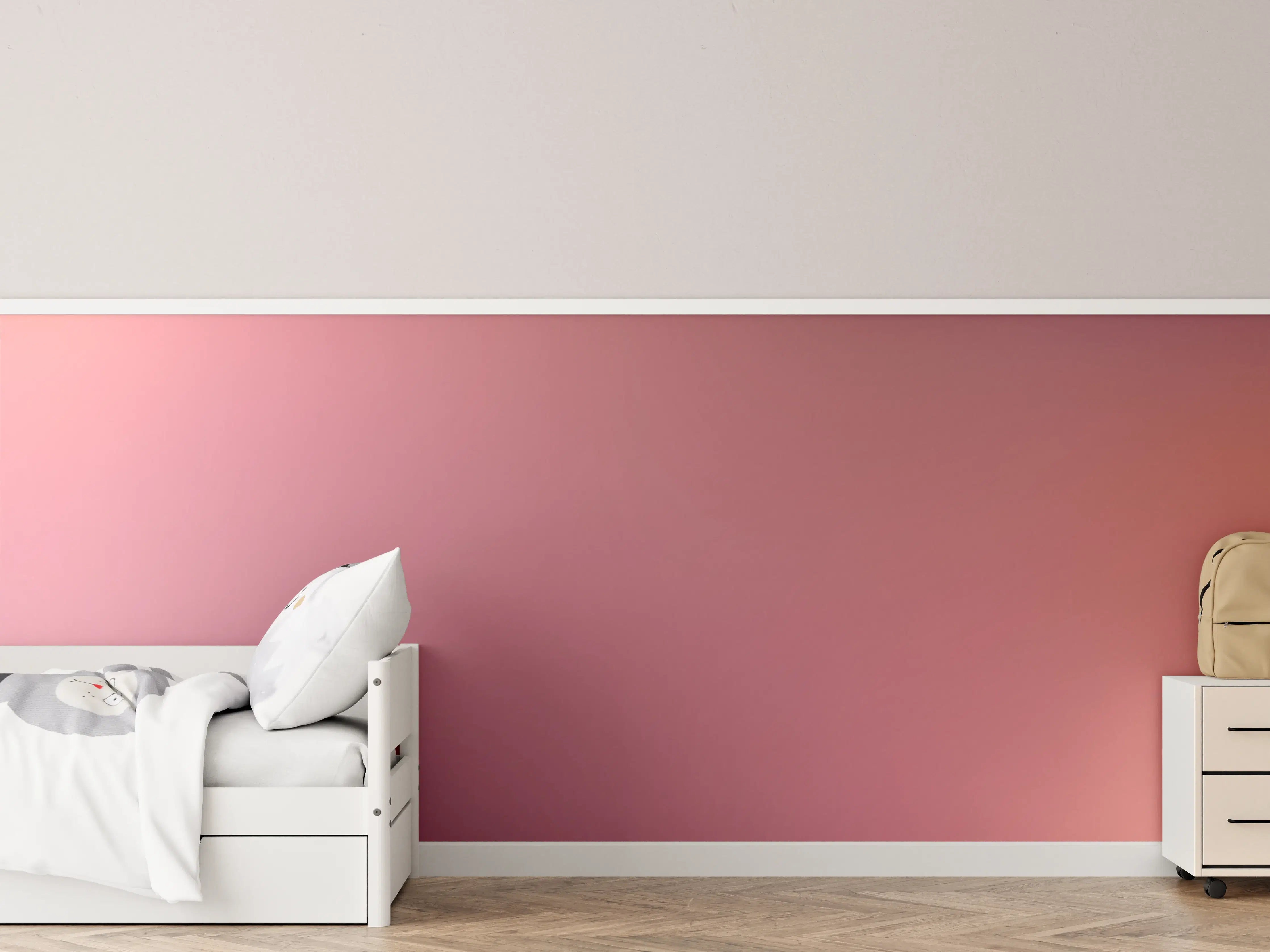 Kinderzimmer Wandgestaltung - Moderne Farbe mit sanfter Textur