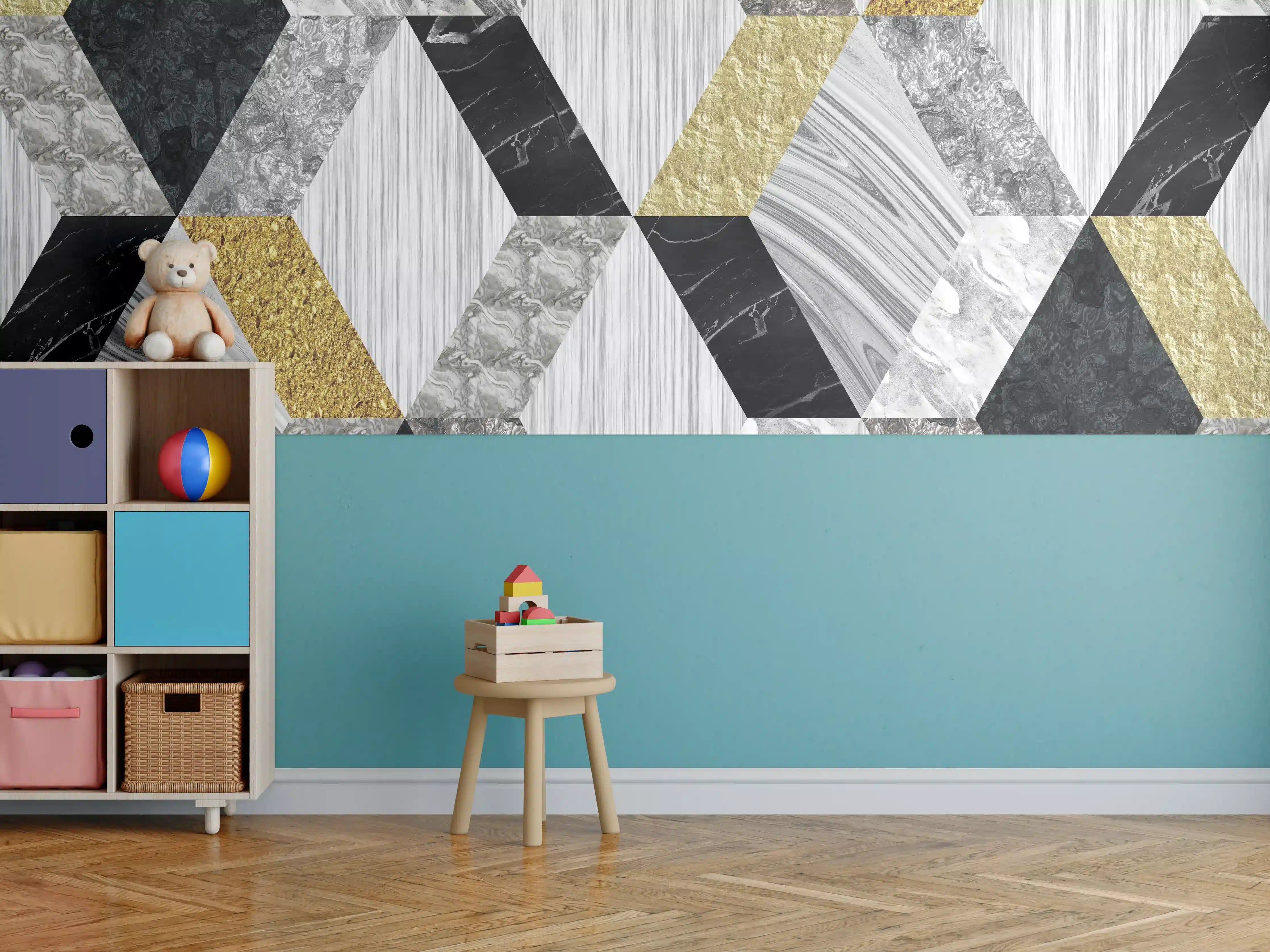 Kinderzimmer Wandgestaltung - Moderne Keramik Textur