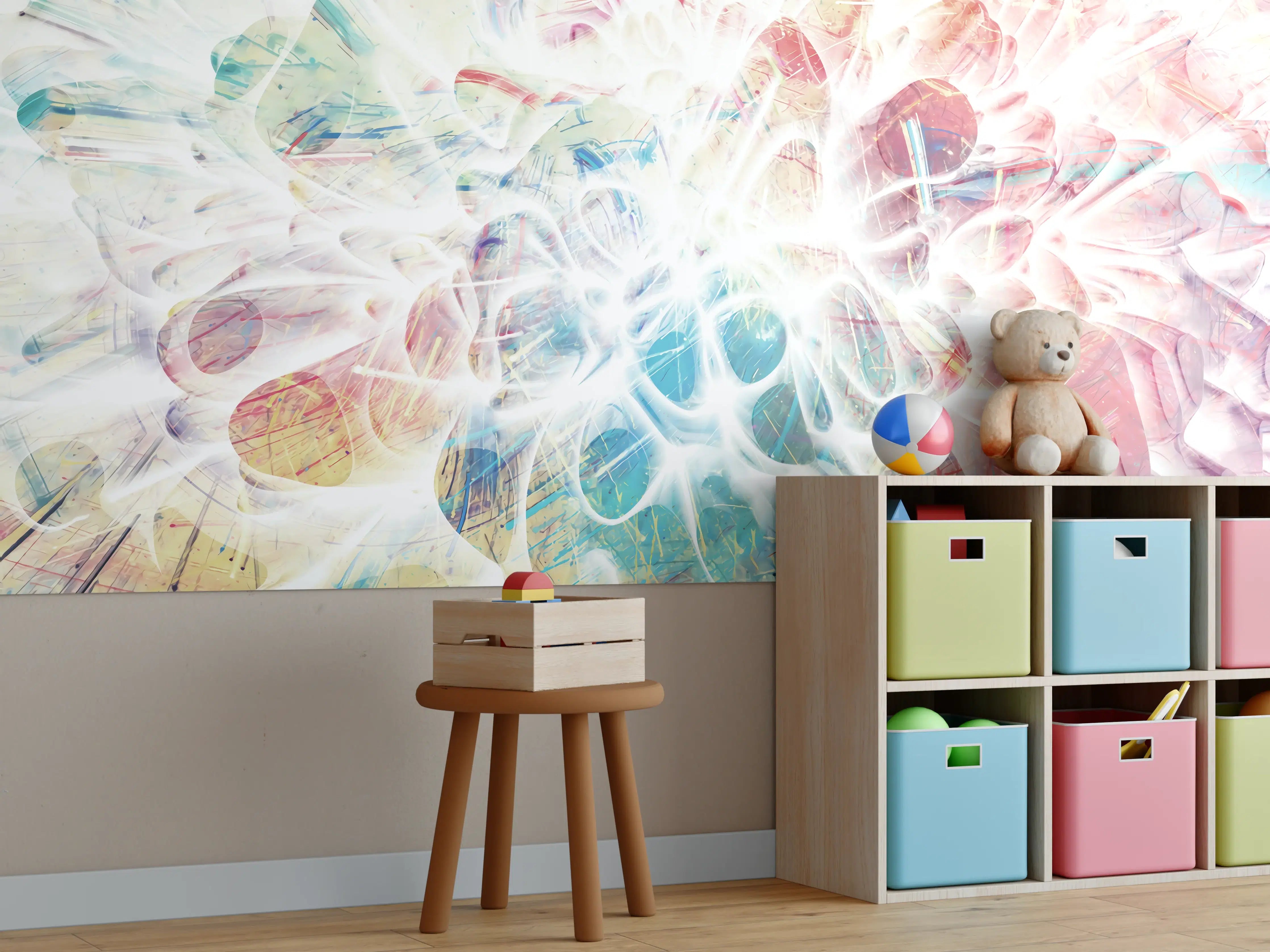 Kinderzimmer Wandgestaltung - Moderne Kunst - Baumzweige