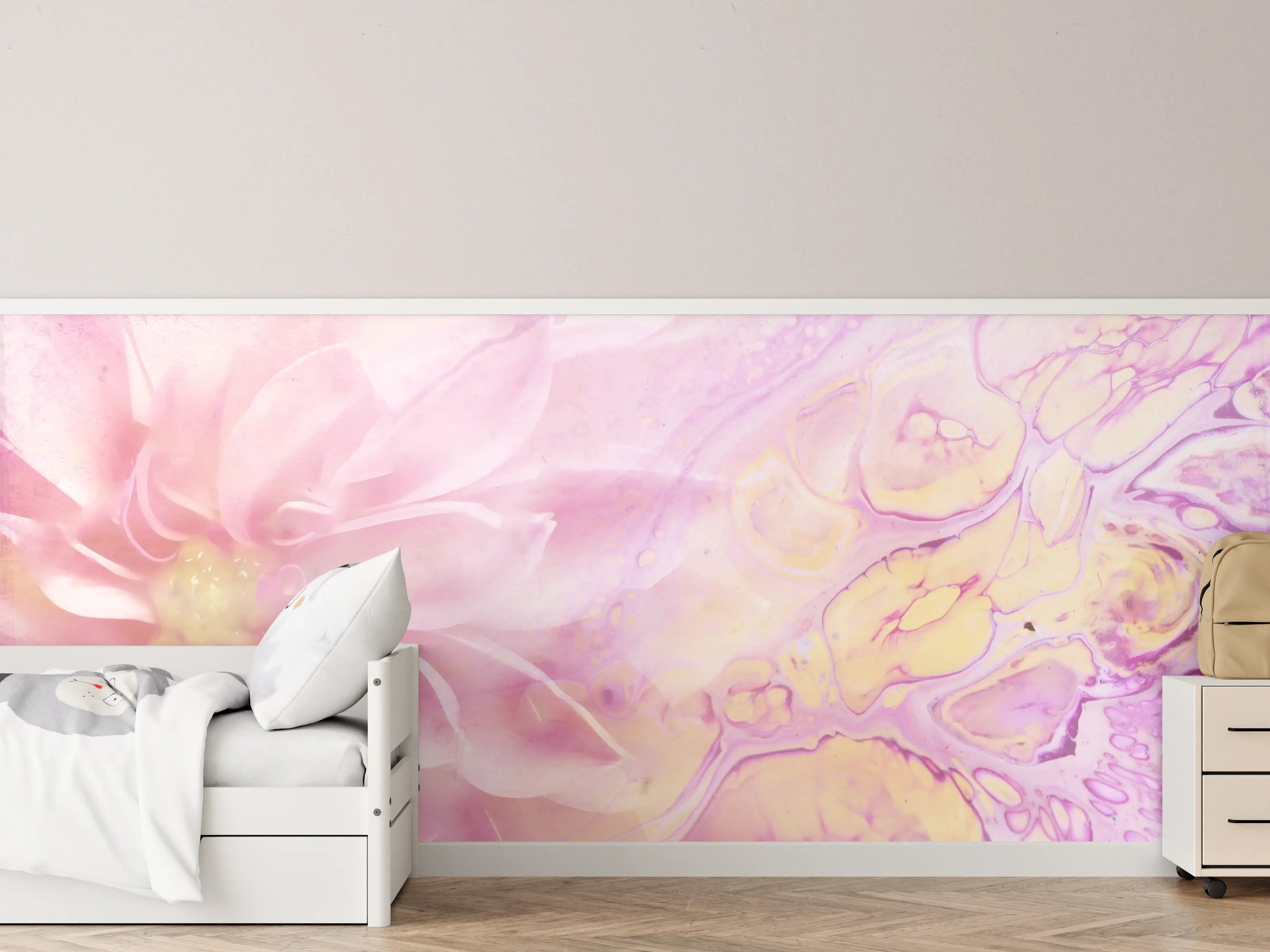 Kinderzimmer Wandgestaltung - Moderne Kunst - Floral