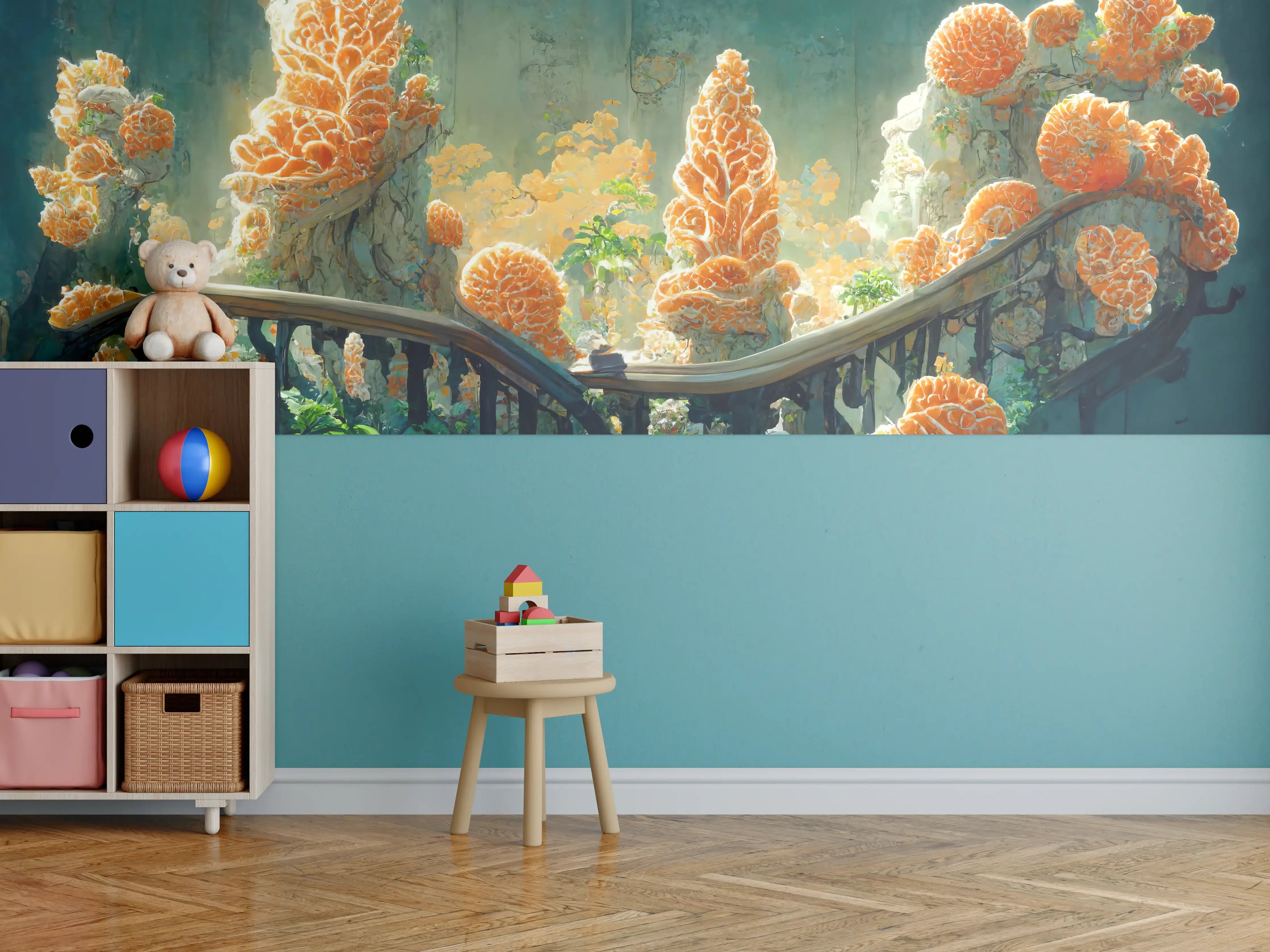 Kinderzimmer Wandgestaltung - Moderne Kunst - Kakteen