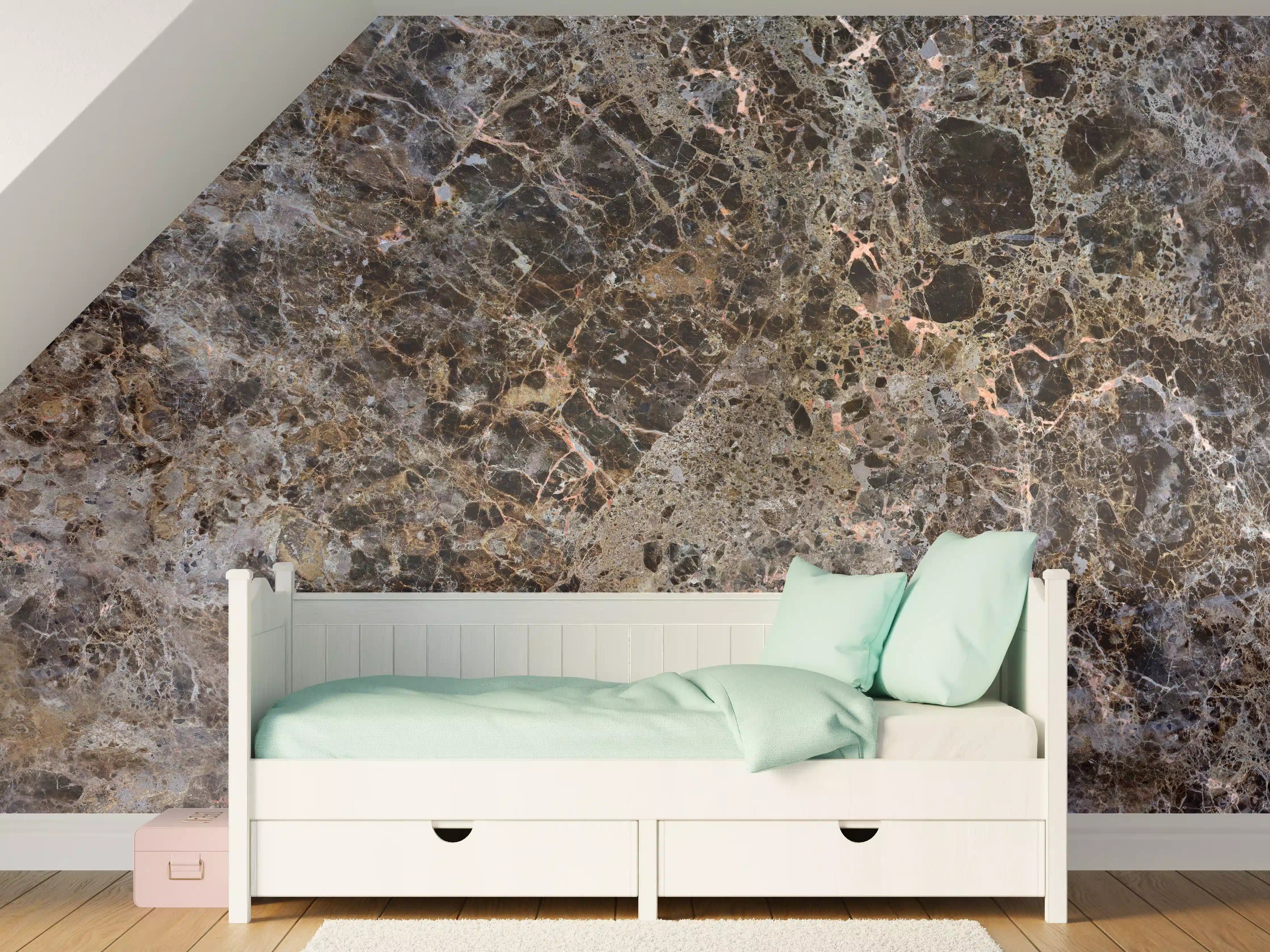 Kinderzimmer Wandgestaltung - Moderne Marmor Granit Textur