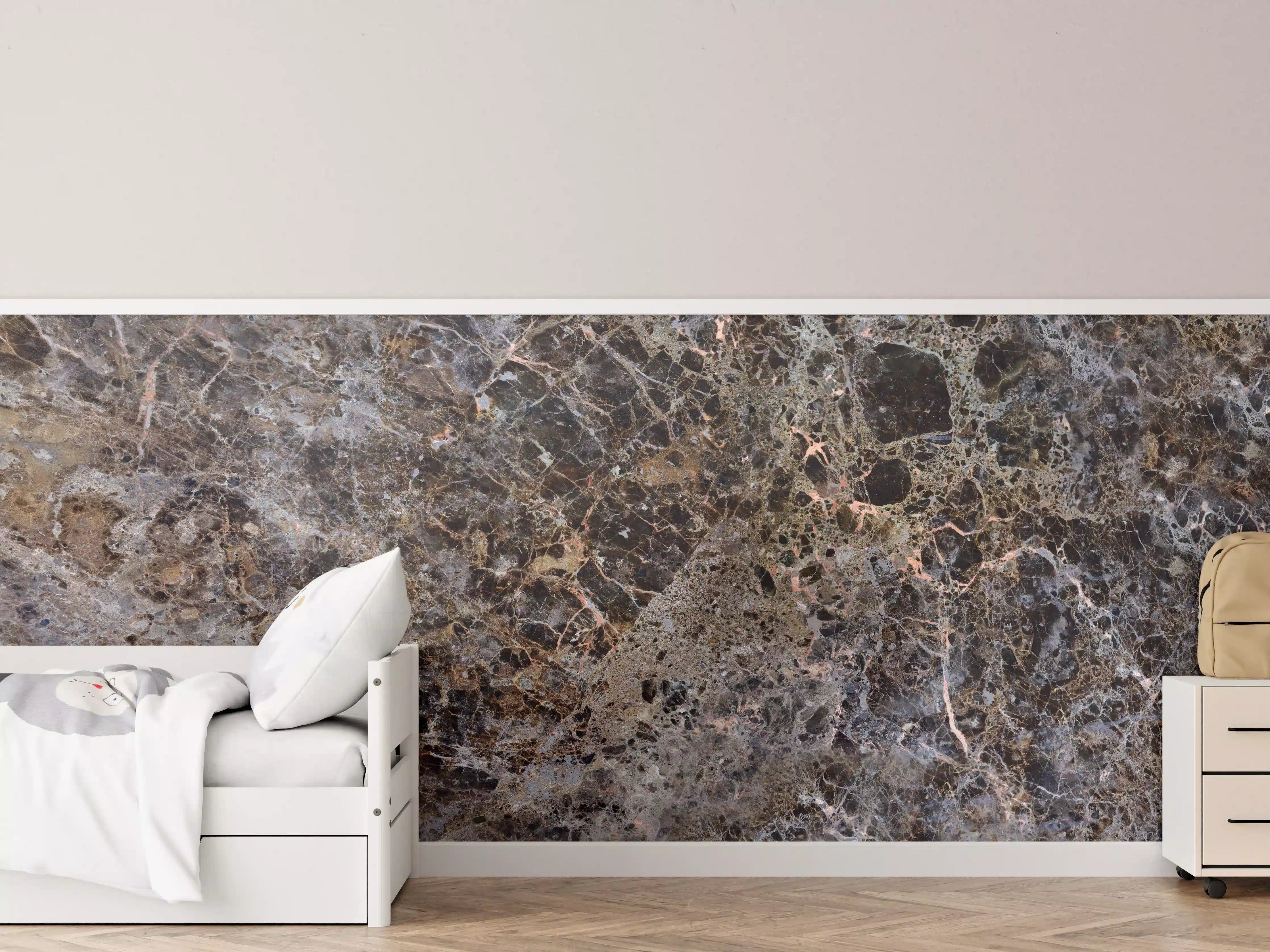 Kinderzimmer Wandgestaltung - Moderne Marmor Granit Textur