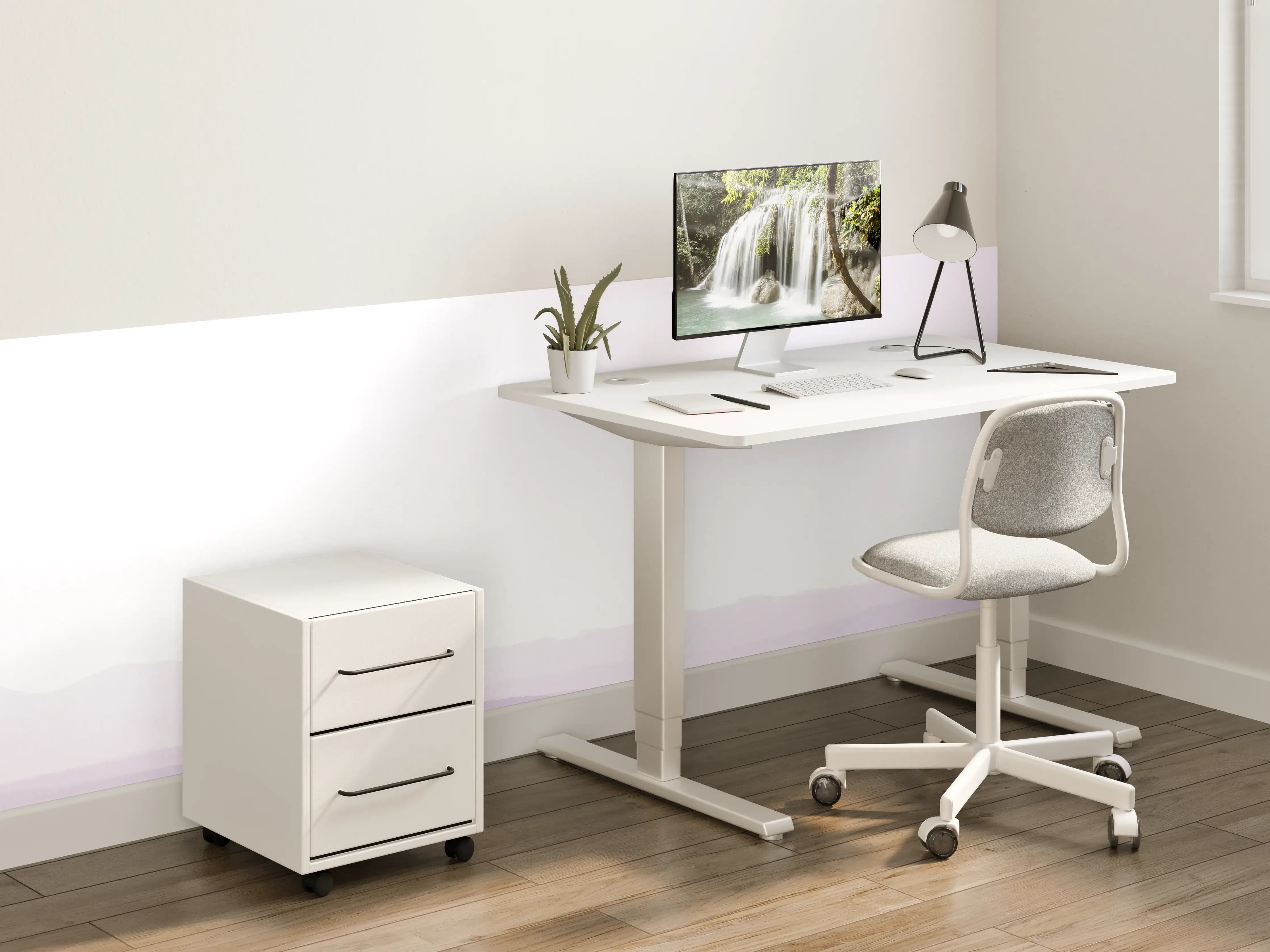 Kinderzimmer Wandgestaltung - Morgendämmerung mit Baum und Meer