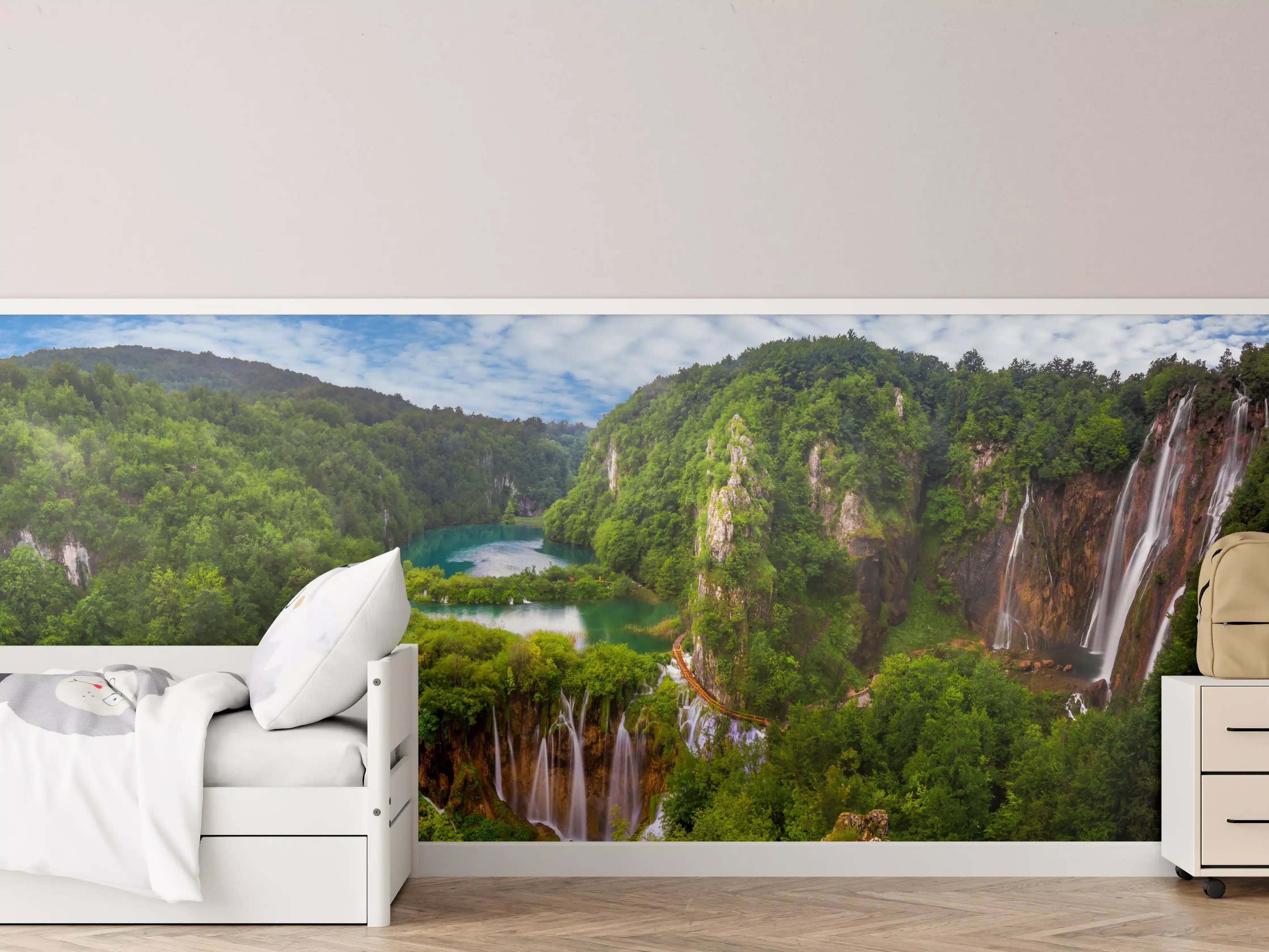 Kinderzimmer Wandgestaltung - Multi-Wasserfall - Landschaft