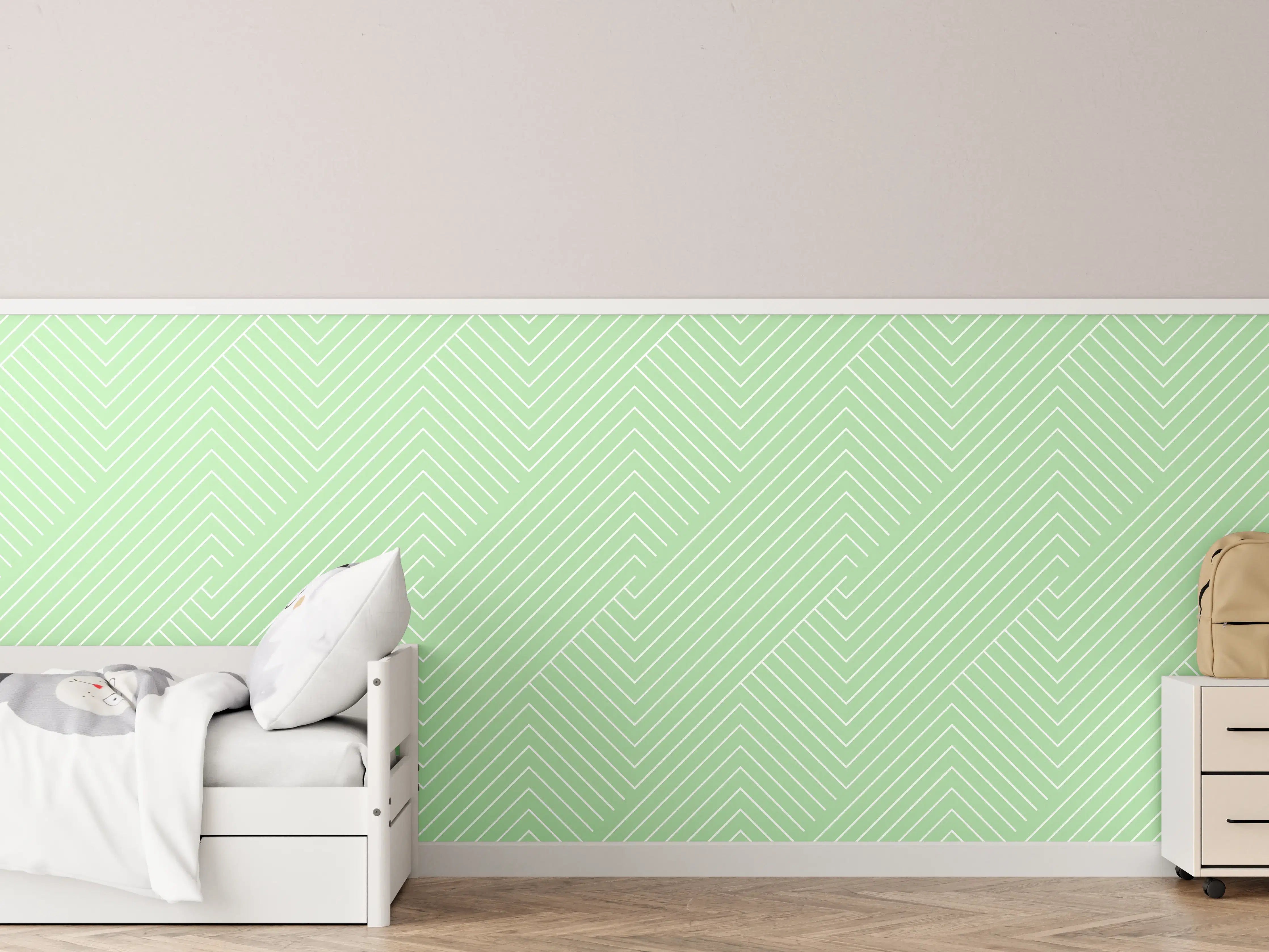 Kinderzimmer Wandgestaltung - Muskauer Muschio-Muster