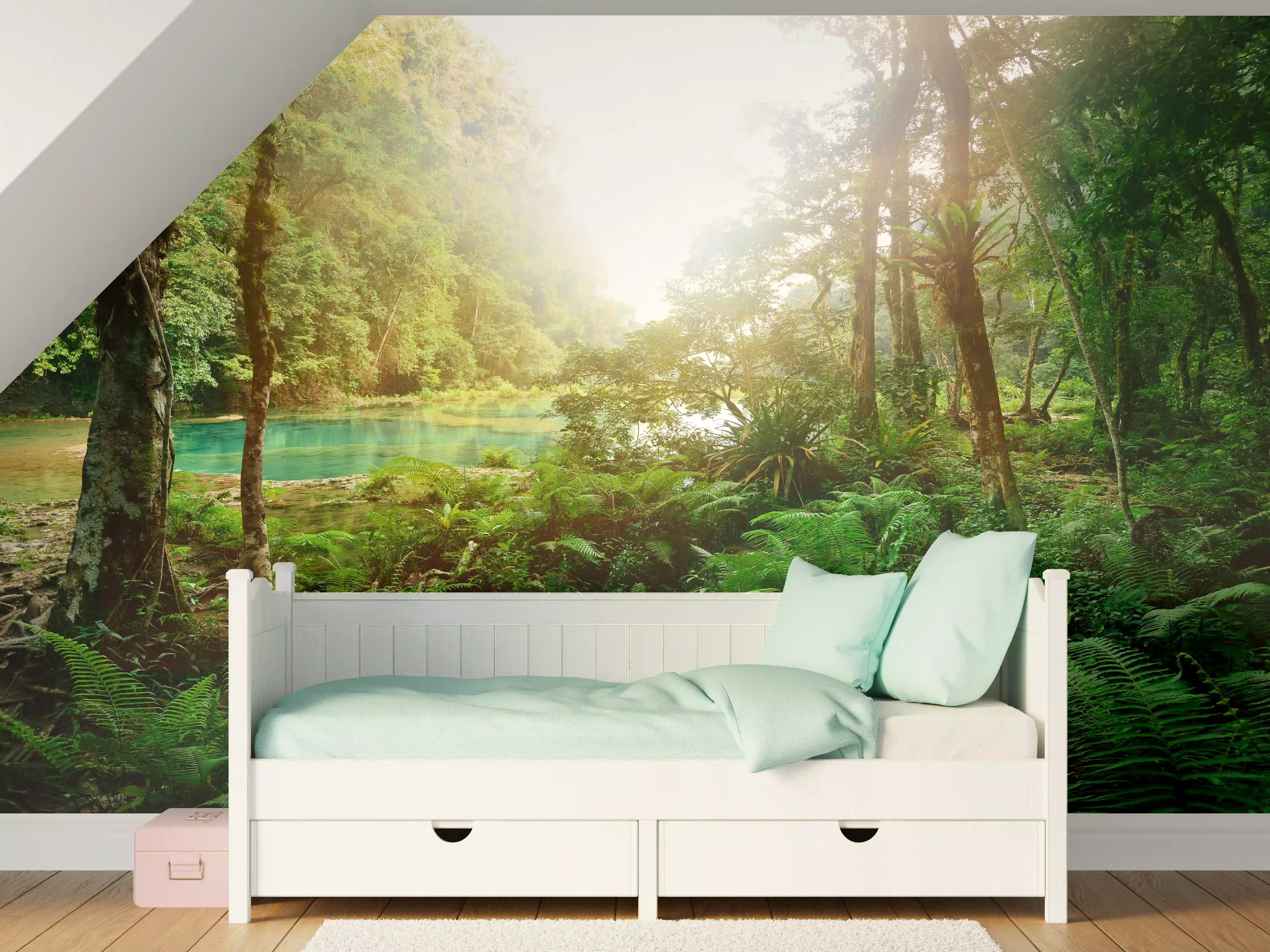 Kinderzimmer Wandgestaltung - Mysteriöser Maya-Dschungel 