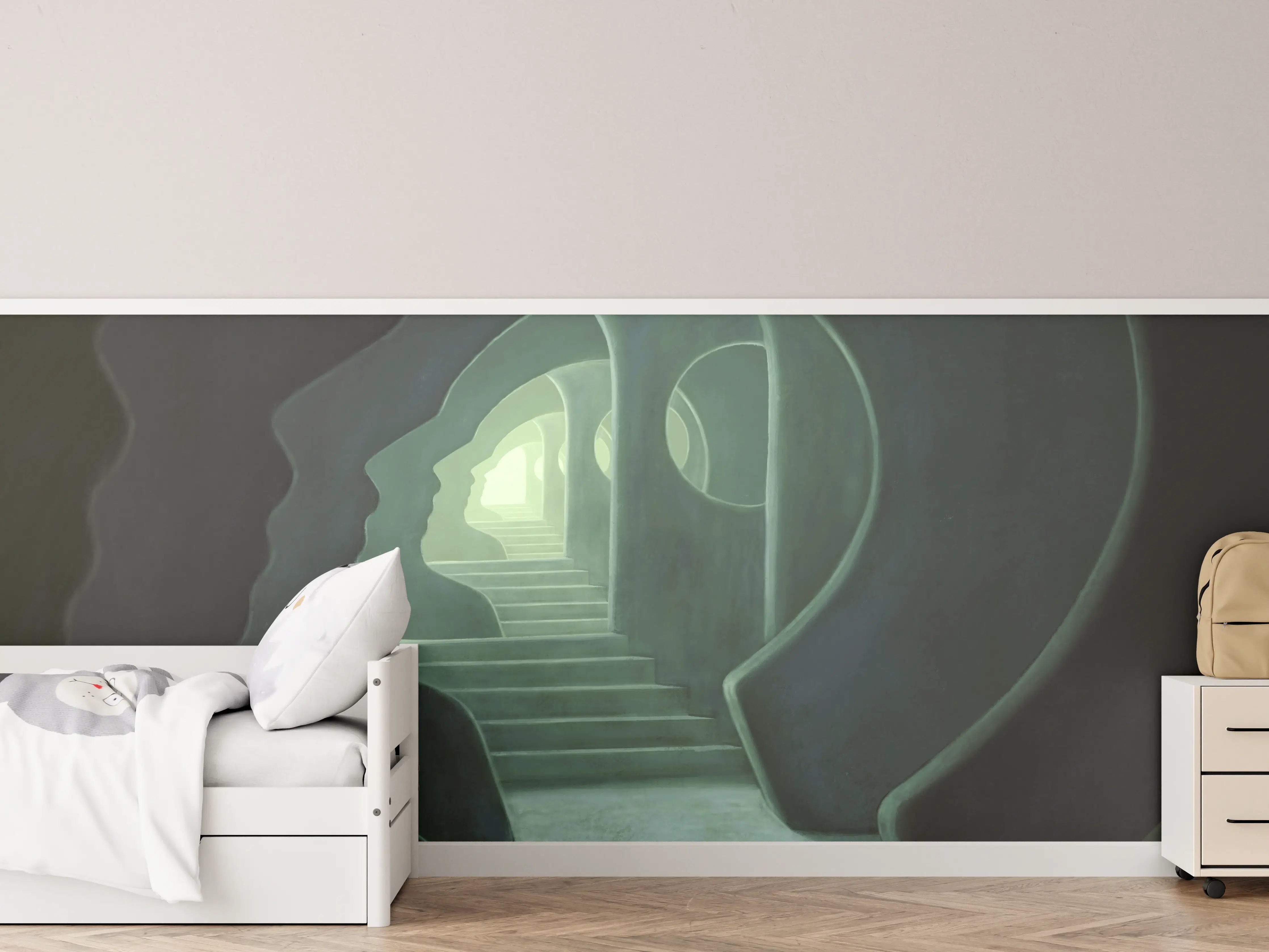 Kinderzimmer Wandgestaltung - Mysteriöses Türrahmen