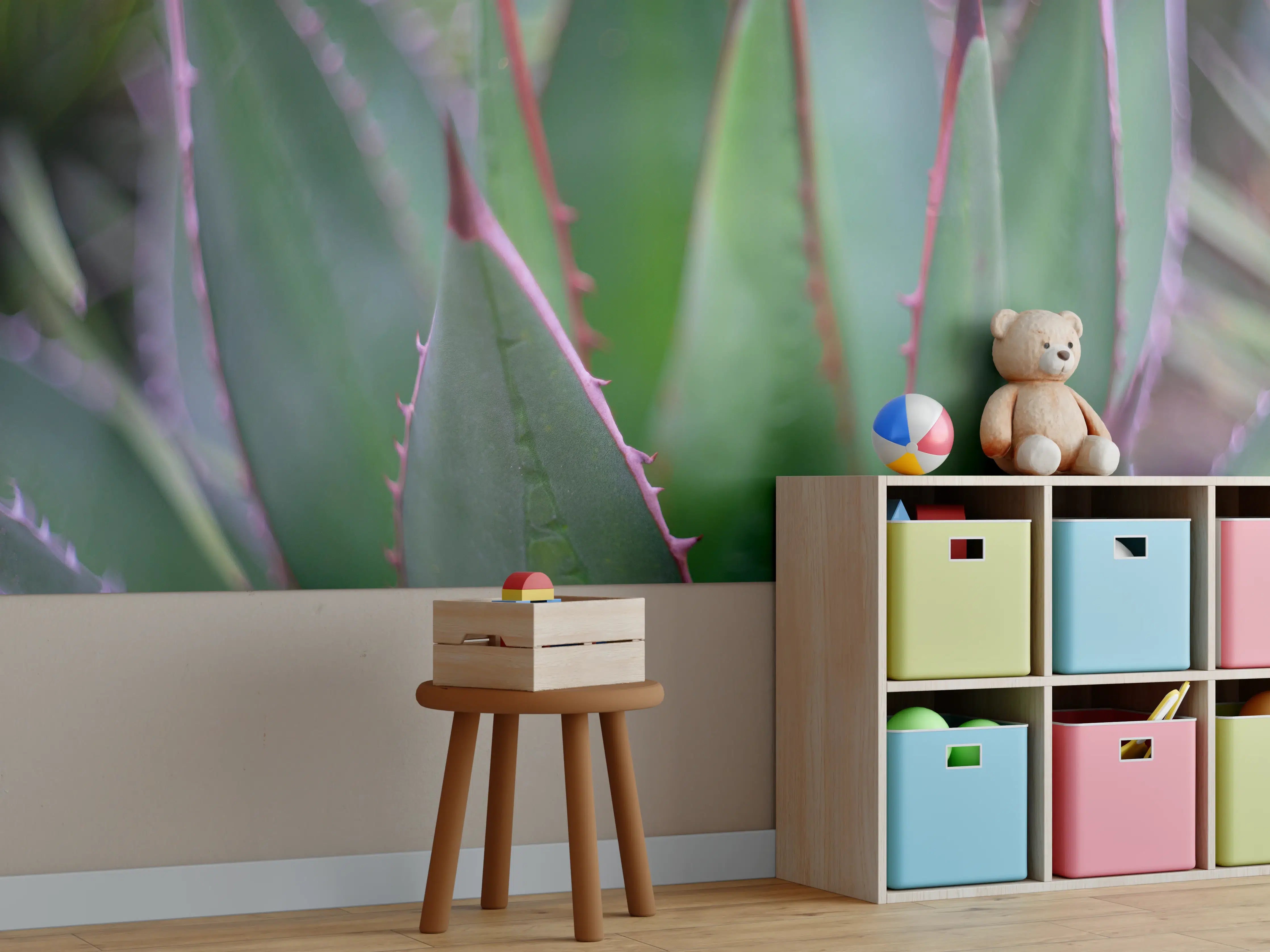Kinderzimmer Wandgestaltung - Nahaufnahme - Agave ghiesbreghti