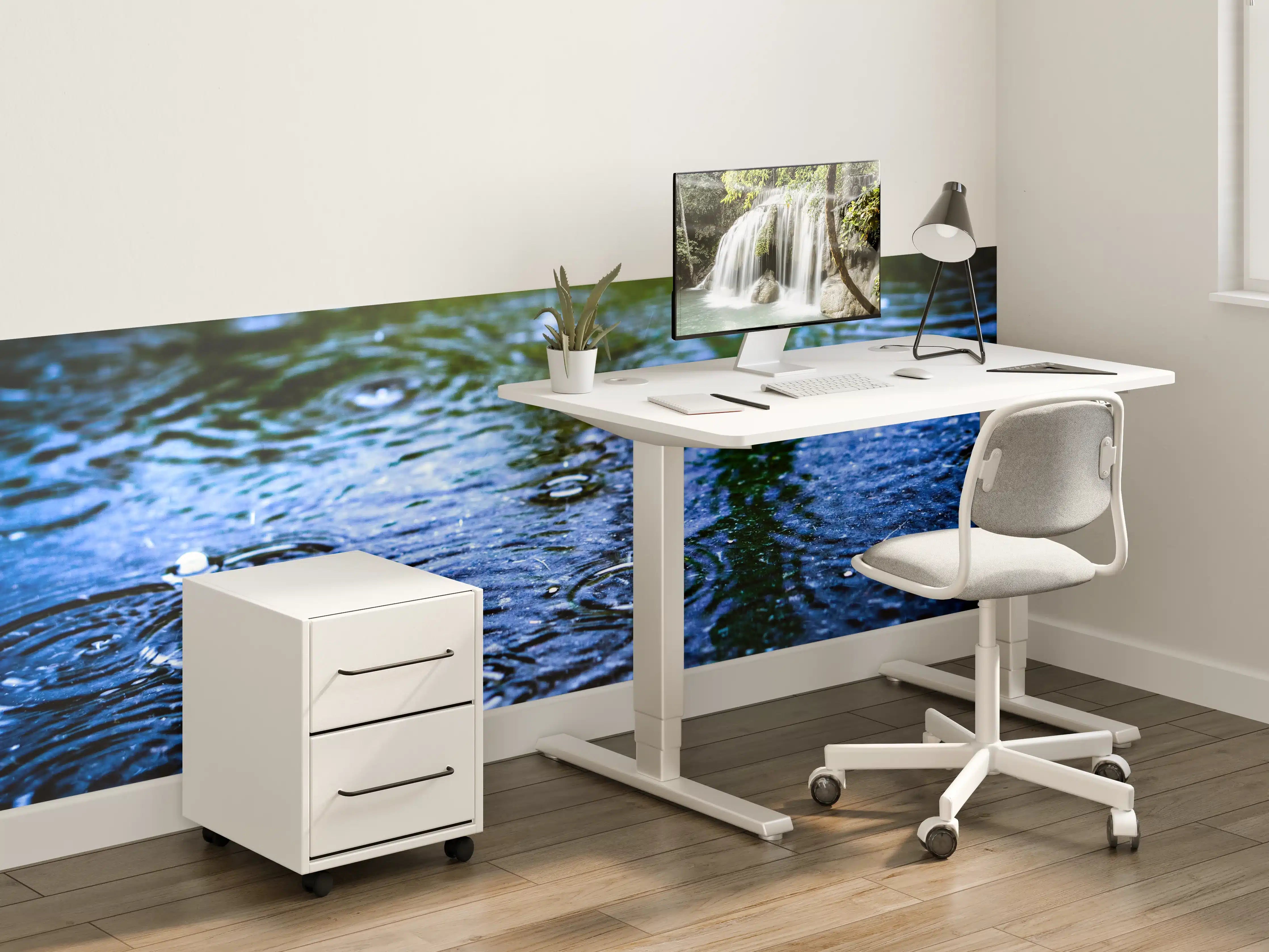 Kinderzimmer Wandgestaltung - Nassbodentropfen bei Regen