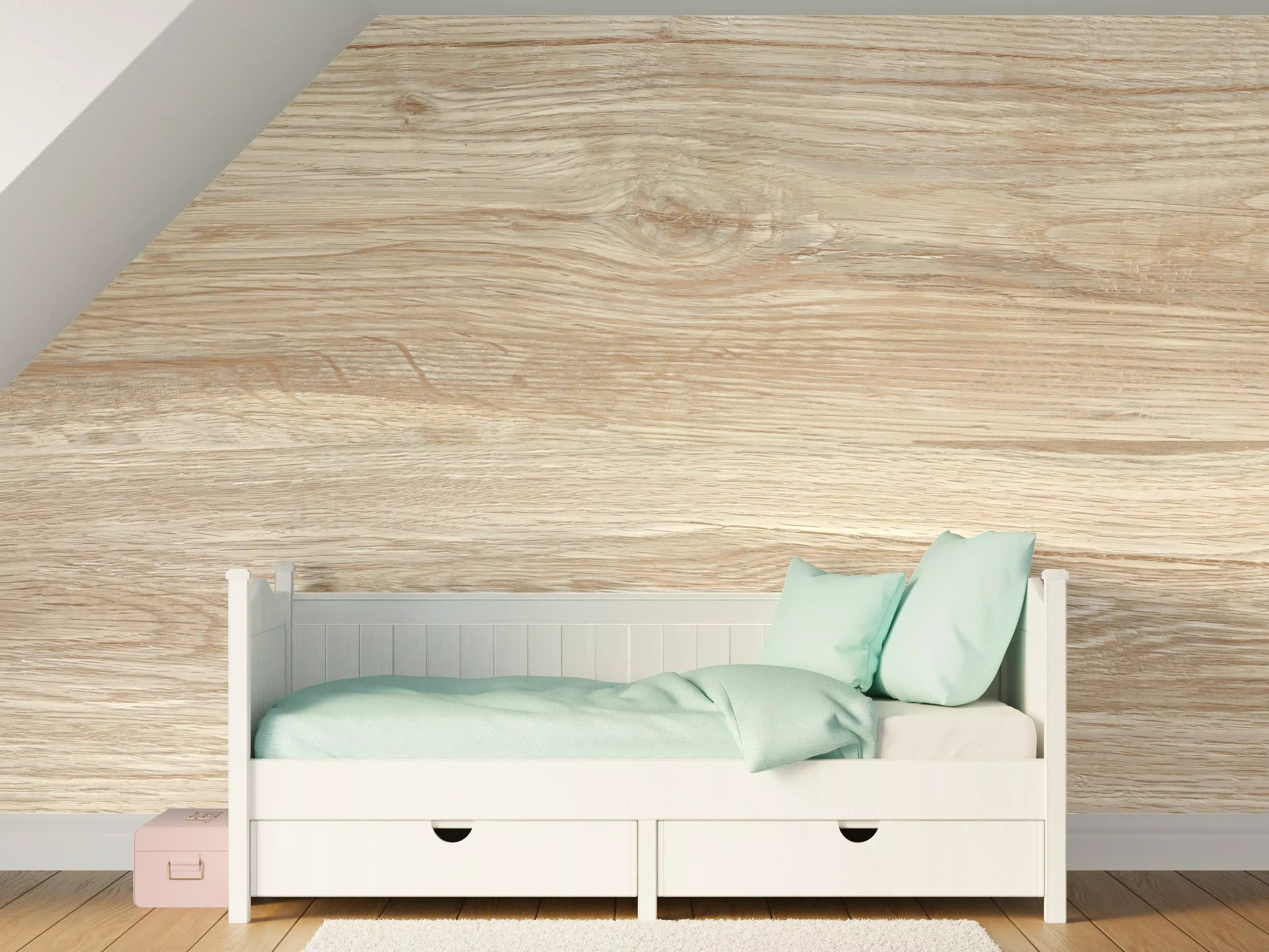 Kinderzimmer Wandgestaltung - Natürliche Holztextur Hintergrund