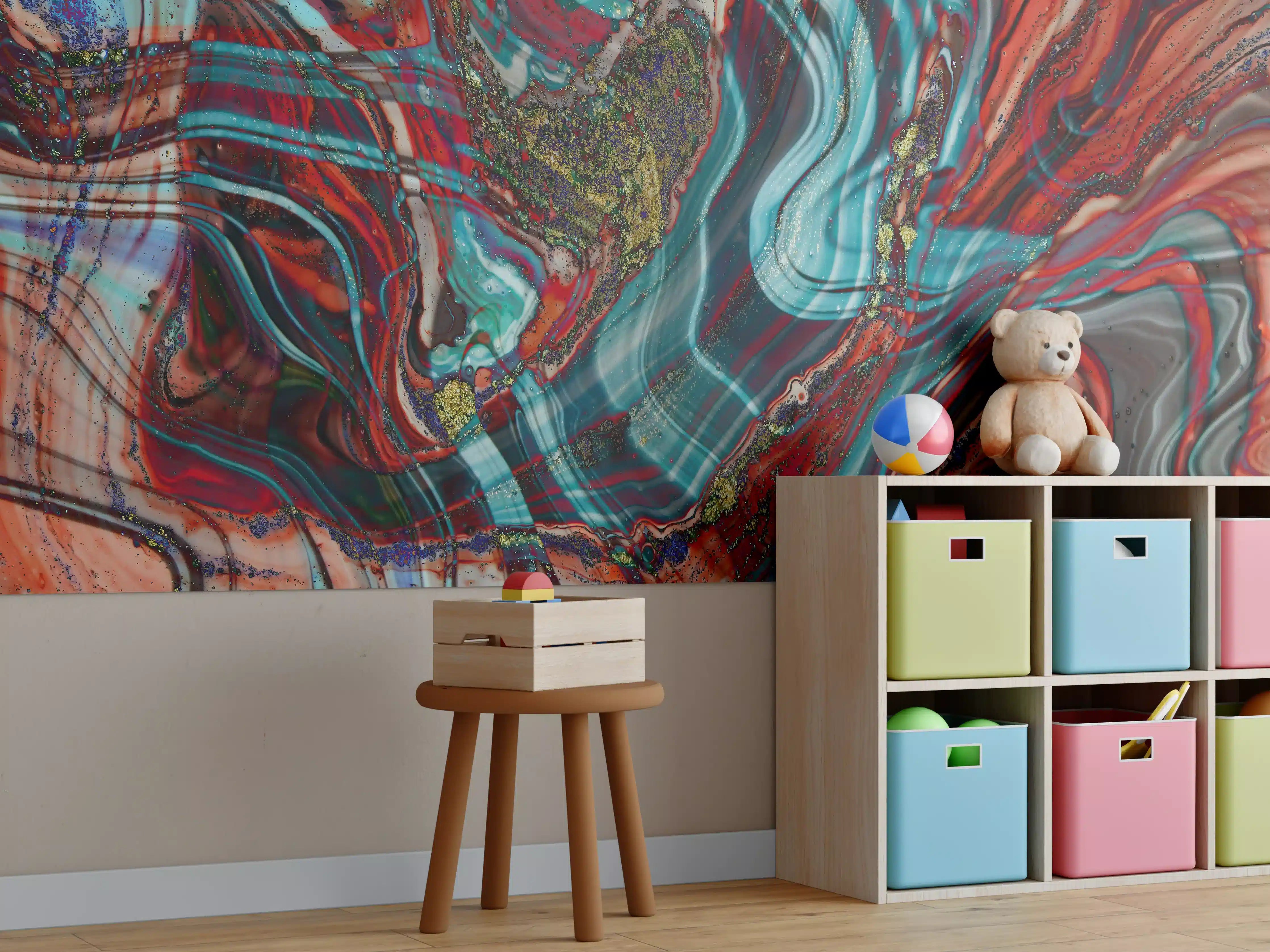 Kinderzimmer Wandgestaltung - Natürlicher Luxus Marmor