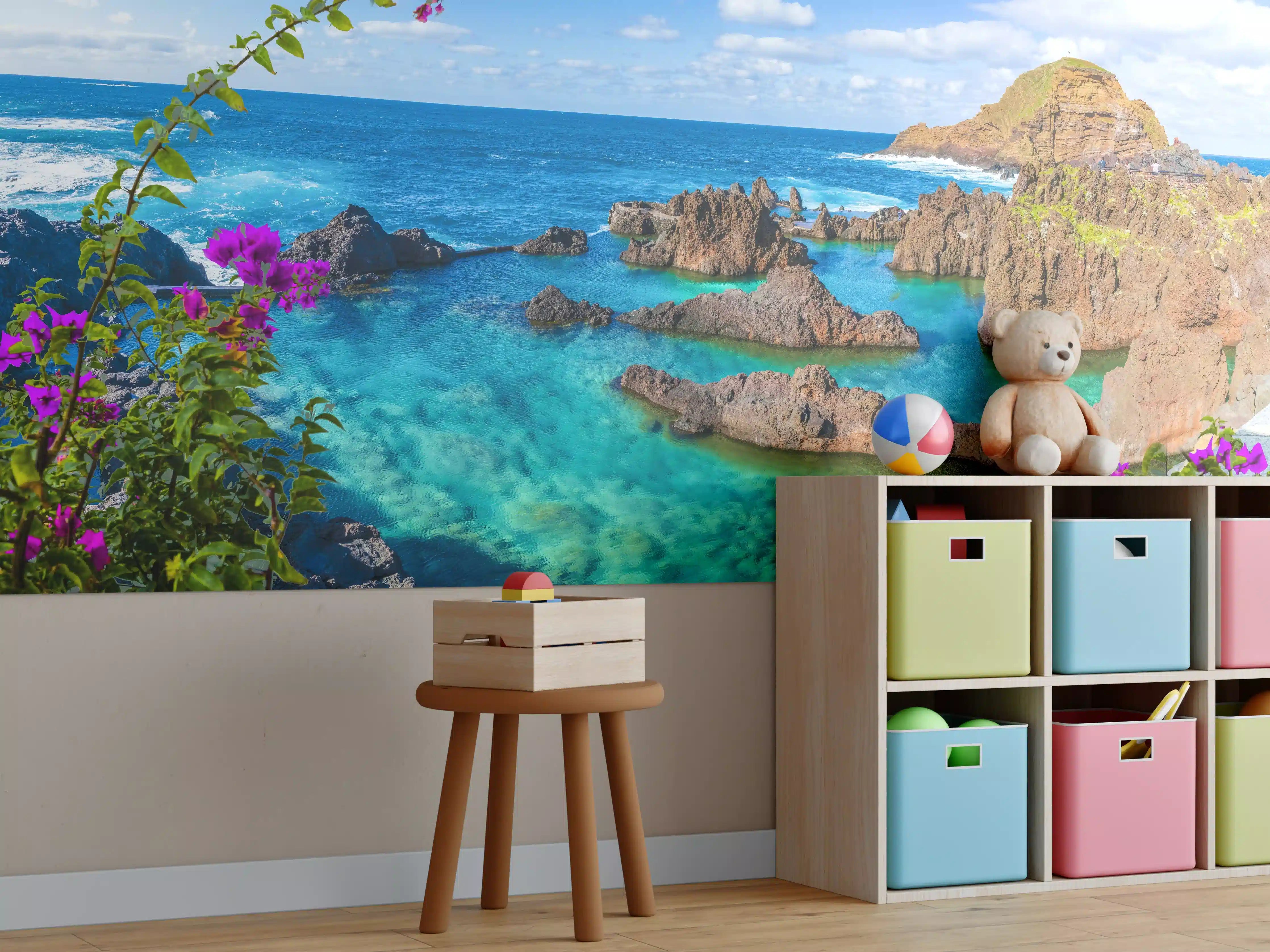 Kinderzimmer Wandgestaltung - Naturpool in Porto Moniz