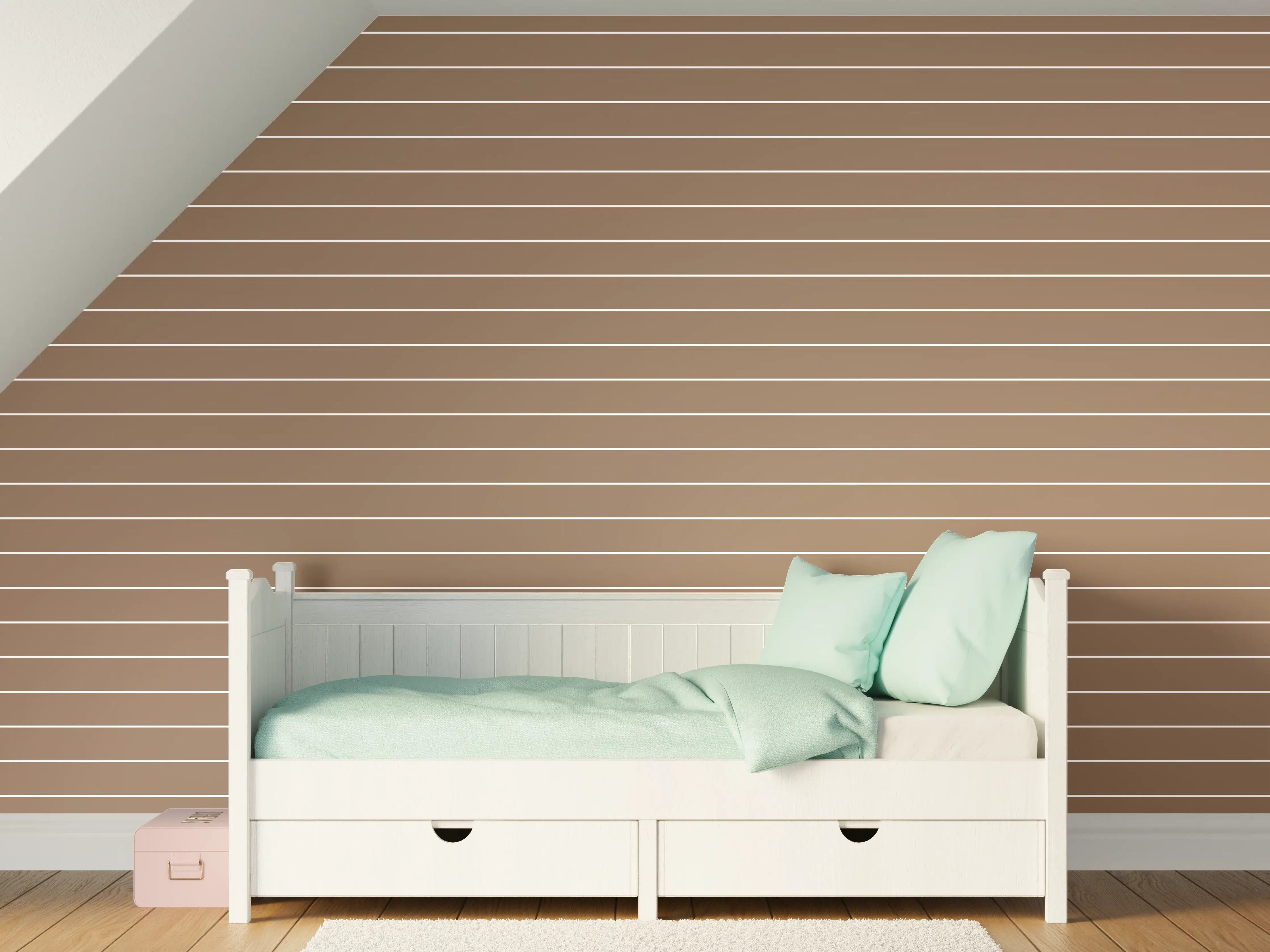 Kinderzimmer Wandgestaltung - Neutrale Linien für modernes Ambiente