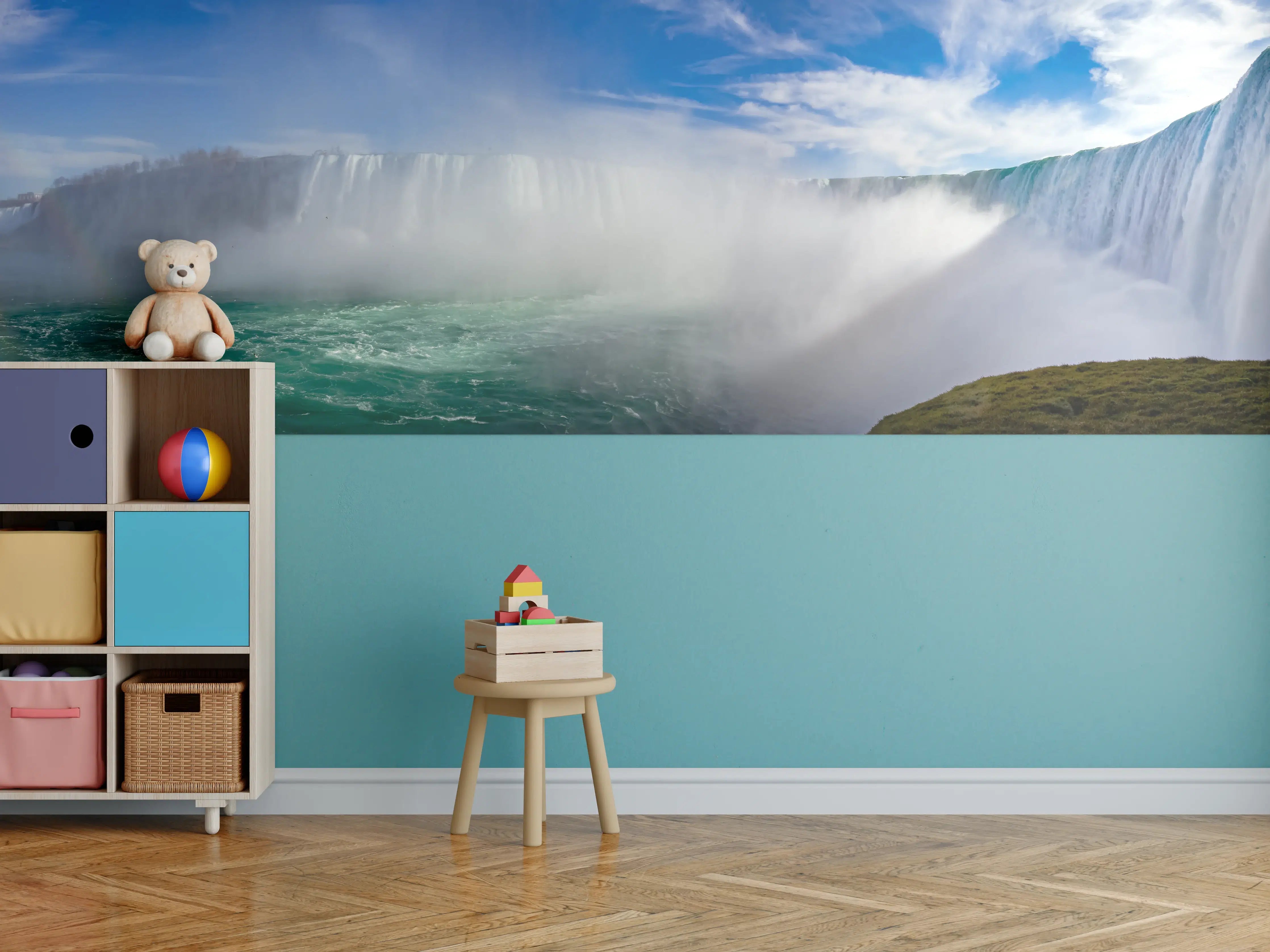 Kinderzimmer Wandgestaltung - Niagara Wasserfälle