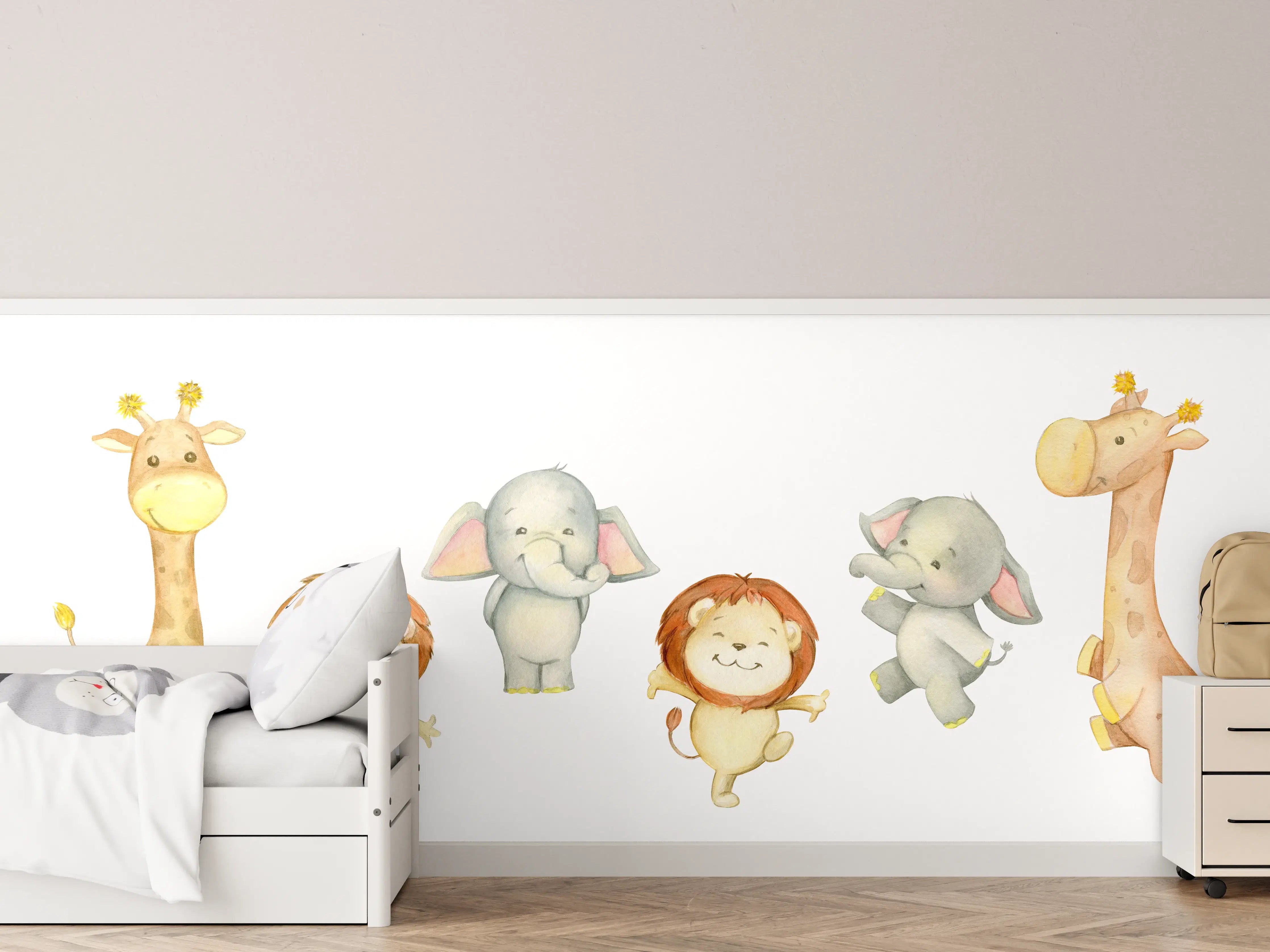 Kinderzimmer Wandgestaltung - Niedliche Tiere