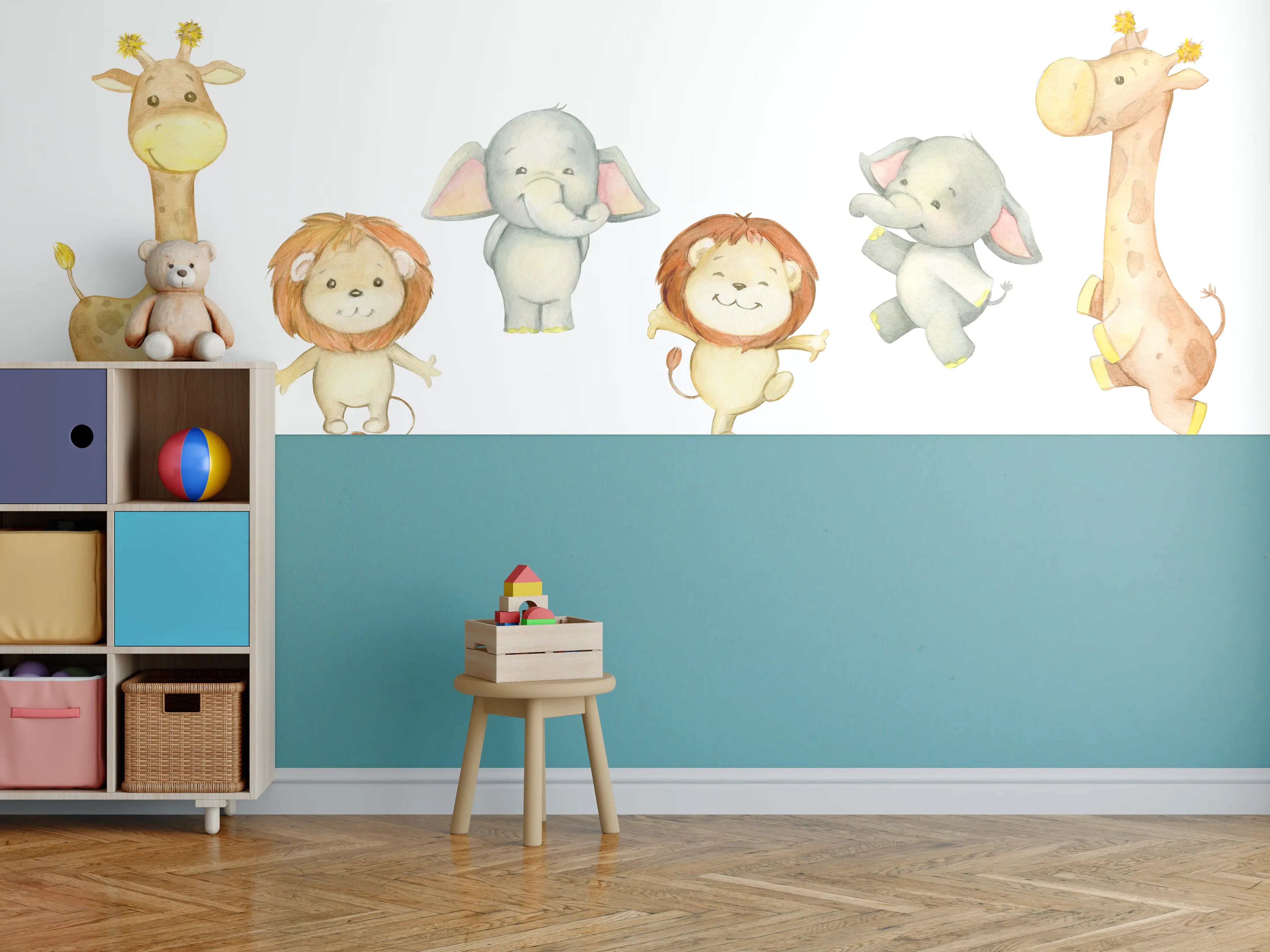 Kinderzimmer Wandgestaltung - Niedliche Tiere