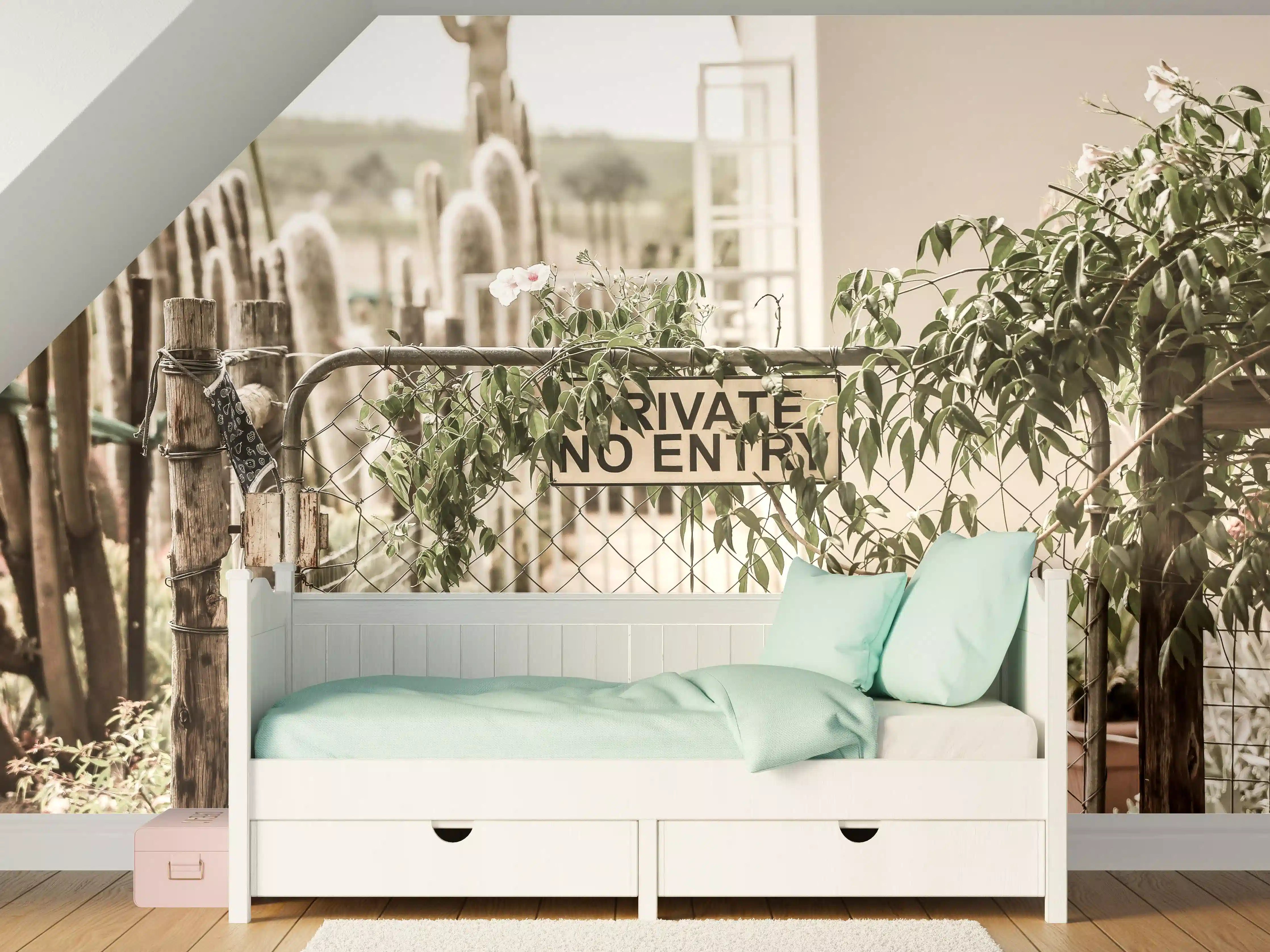 Kinderzimmer Wandgestaltung - No Entry - älterlicher Eingang