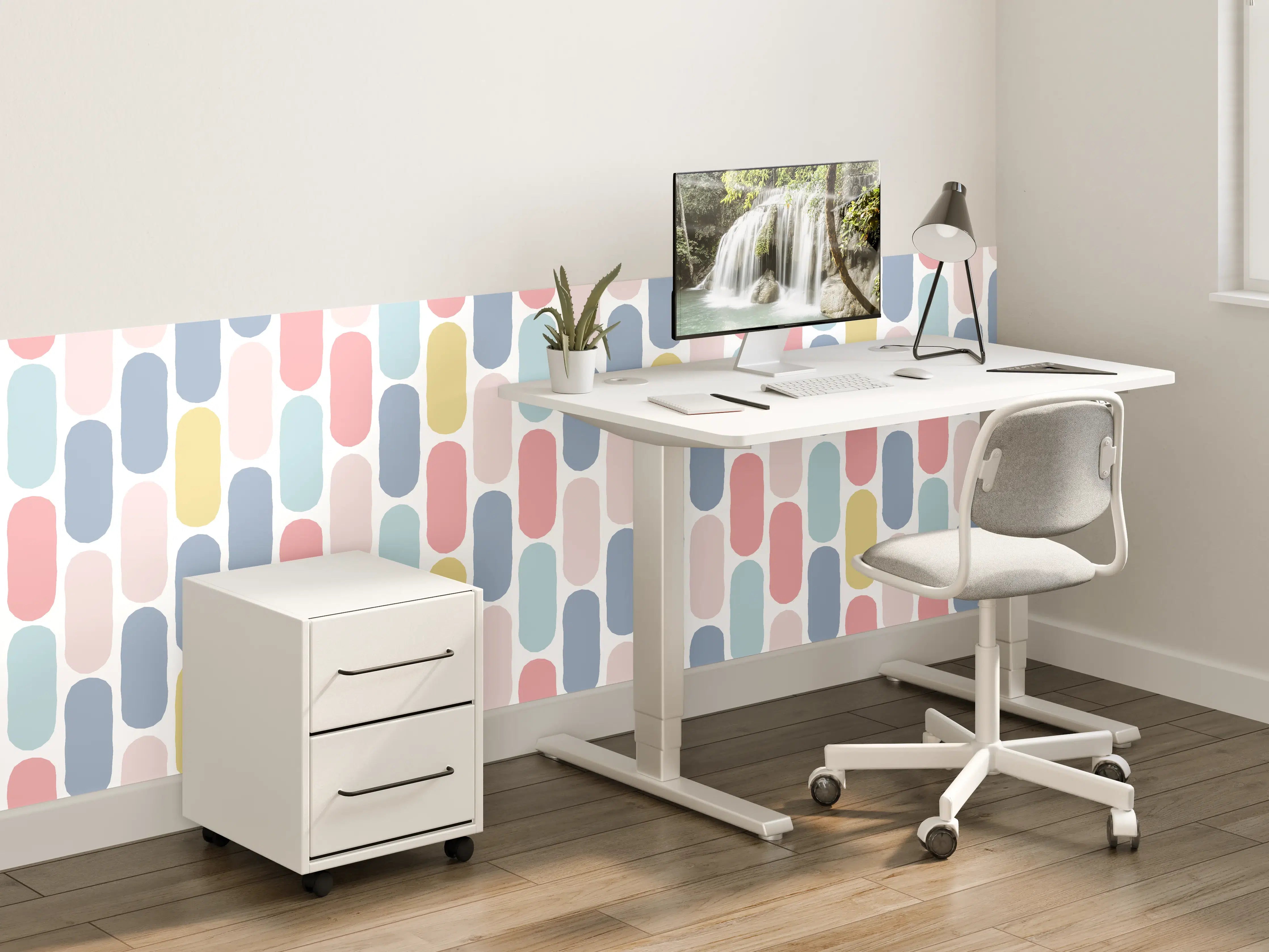 Kinderzimmer Wandgestaltung - Nordic-Style Bunte Muster