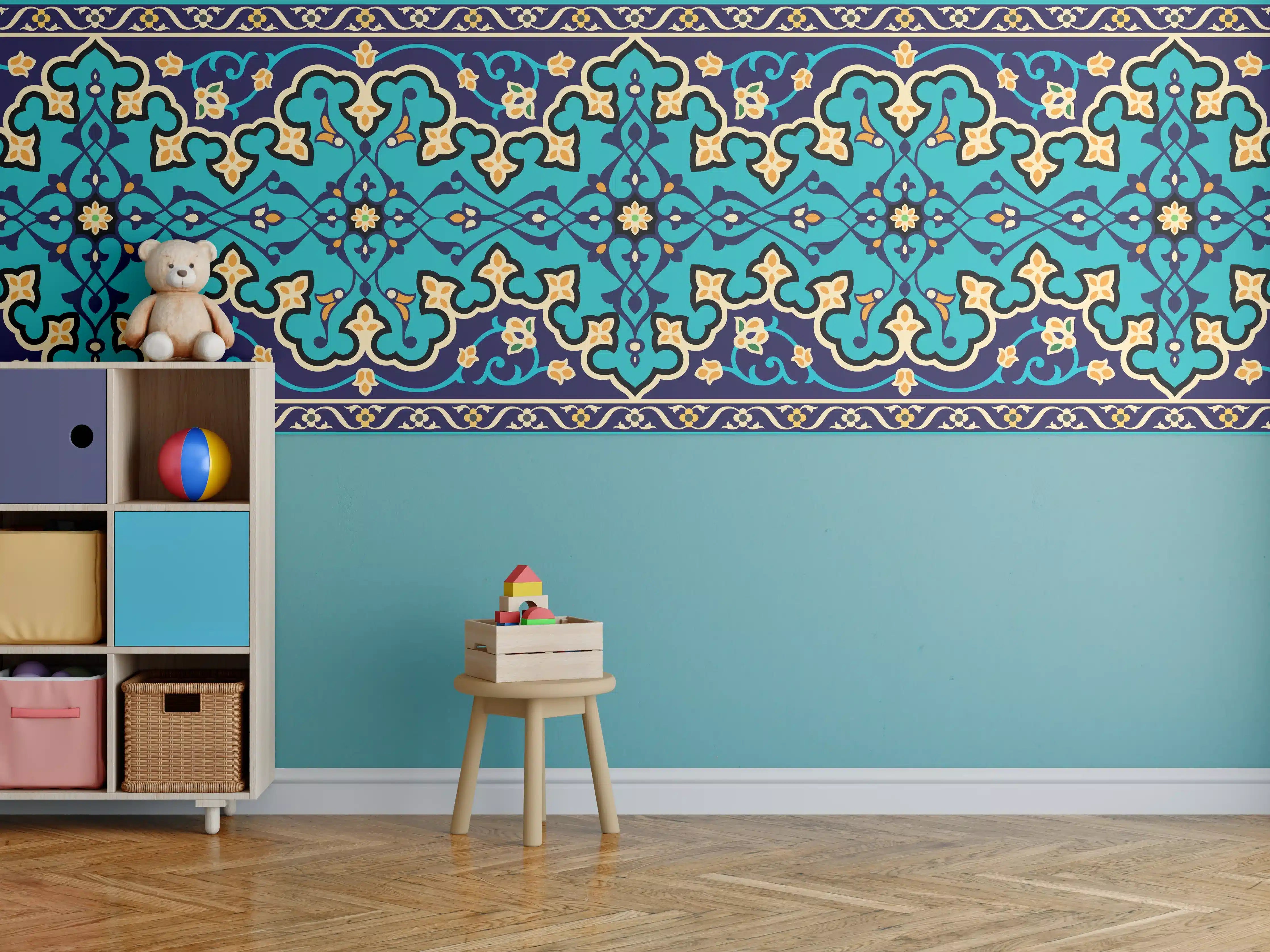 Kinderzimmer Wandgestaltung - Orientalische Fliesen 3