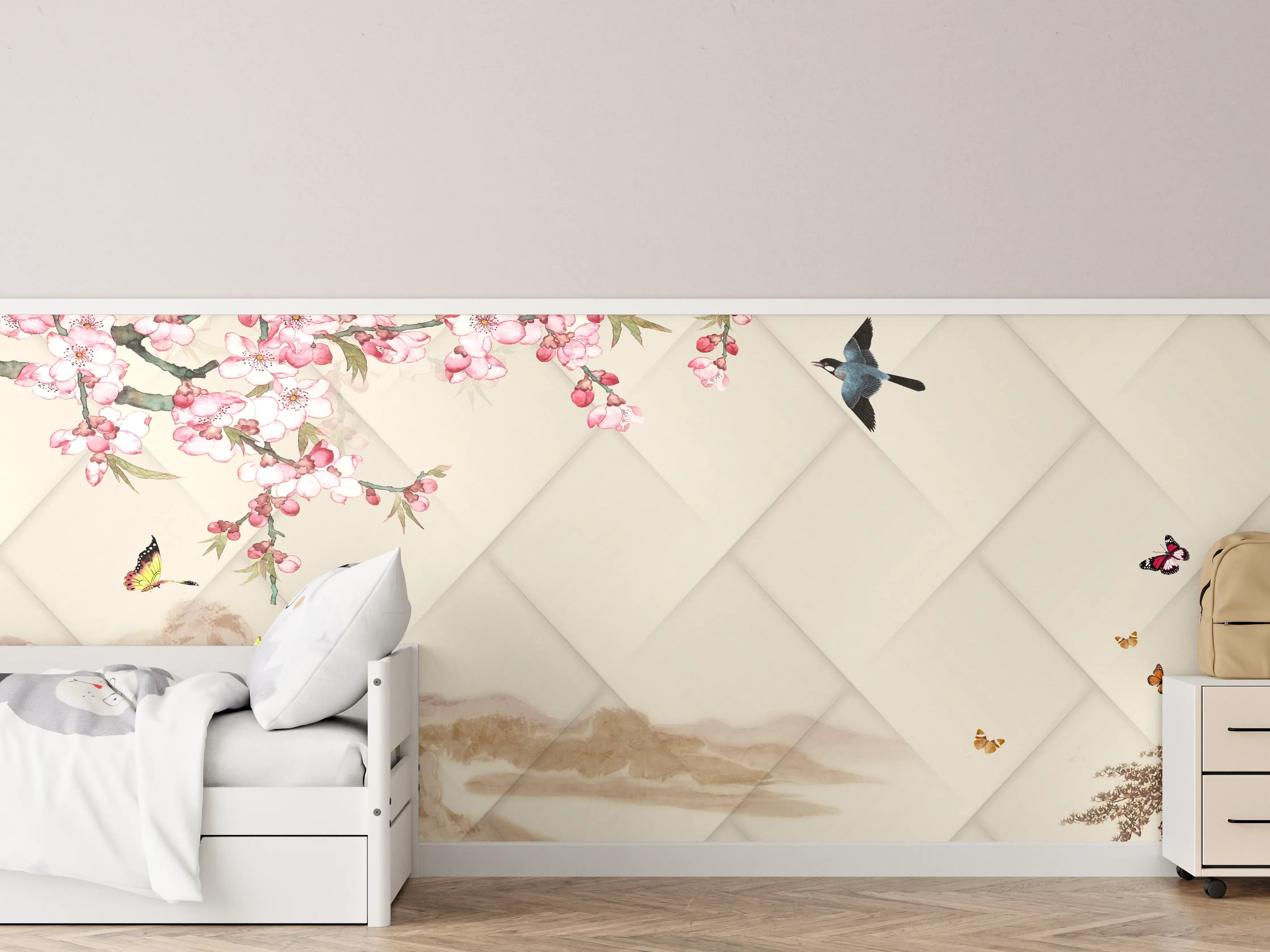 Kinderzimmer Wandgestaltung - Orientalisches Motiv - Frühling