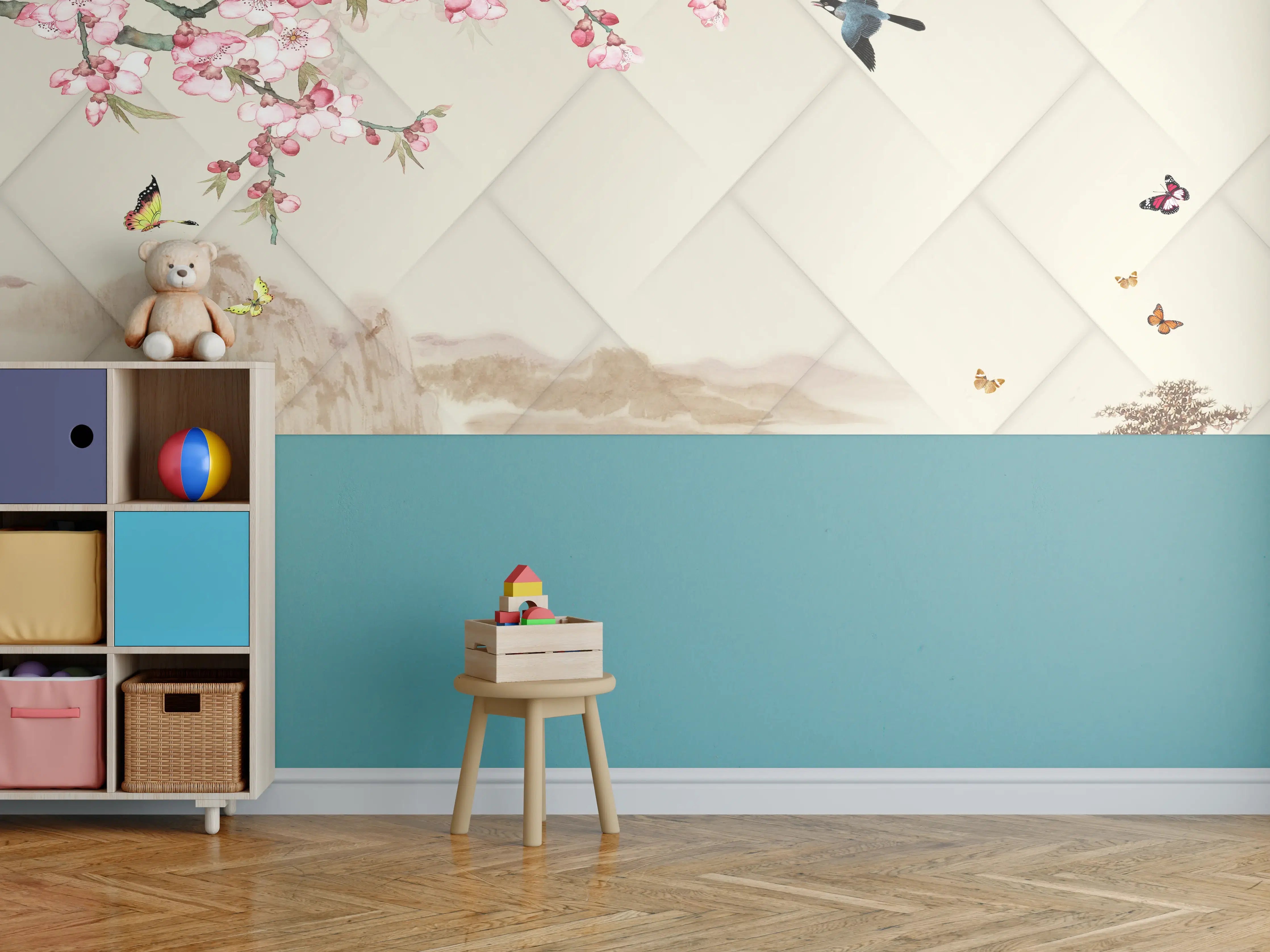 Kinderzimmer Wandgestaltung - Orientalisches Motiv - Frühling
