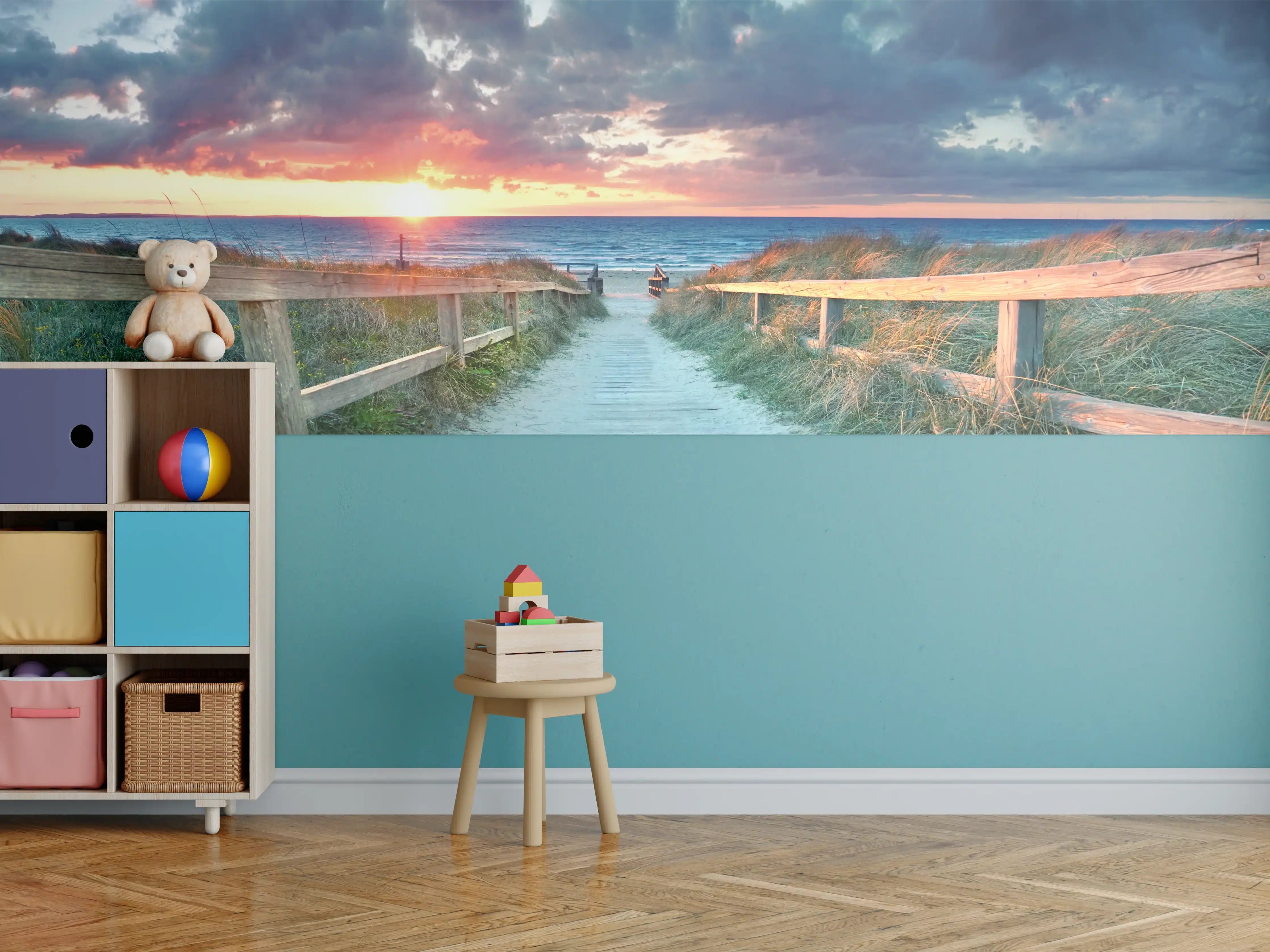 Kinderzimmer Wandgestaltung - Ostseepanorama