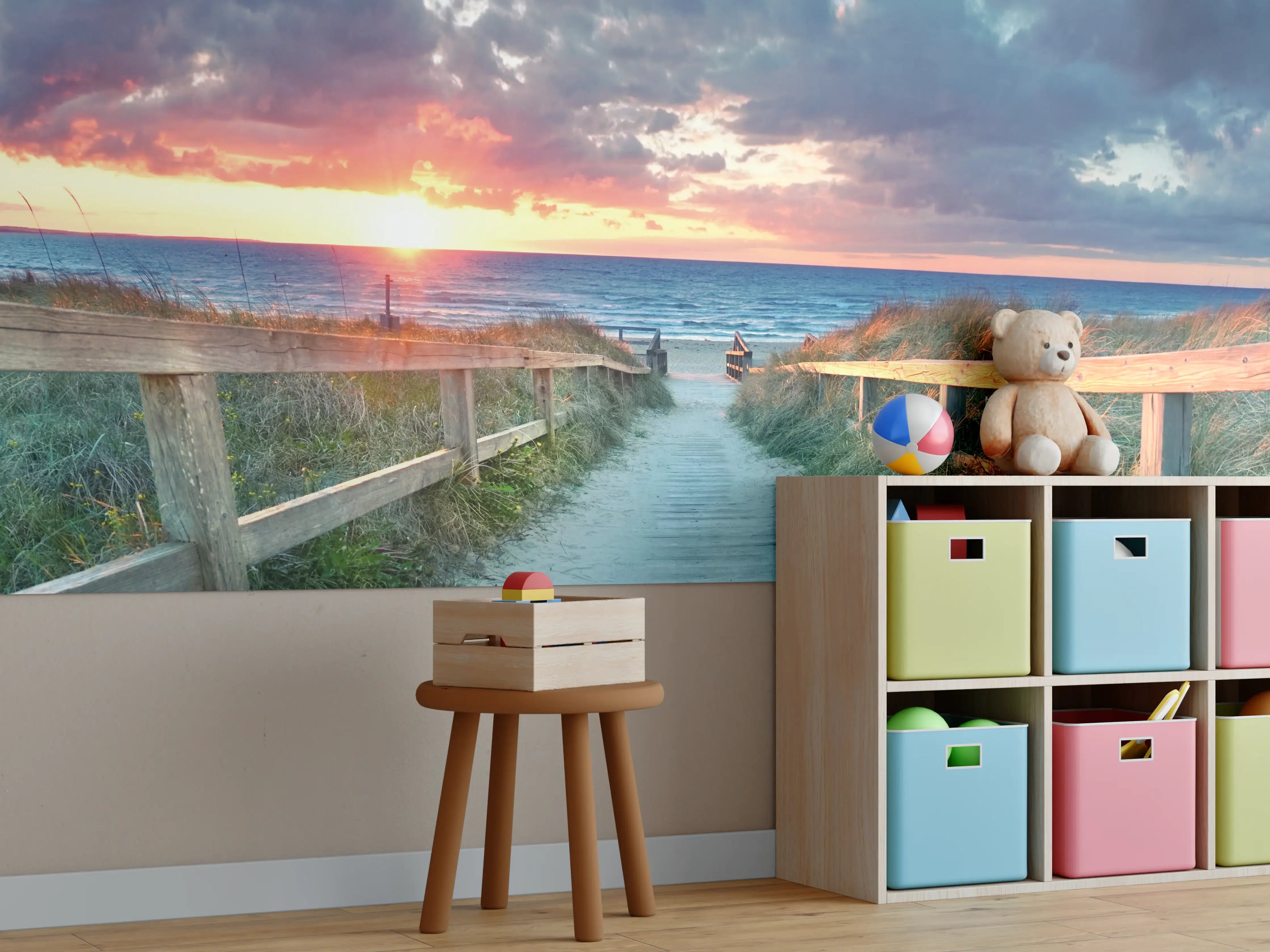 Kinderzimmer Wandgestaltung - Ostseepanorama