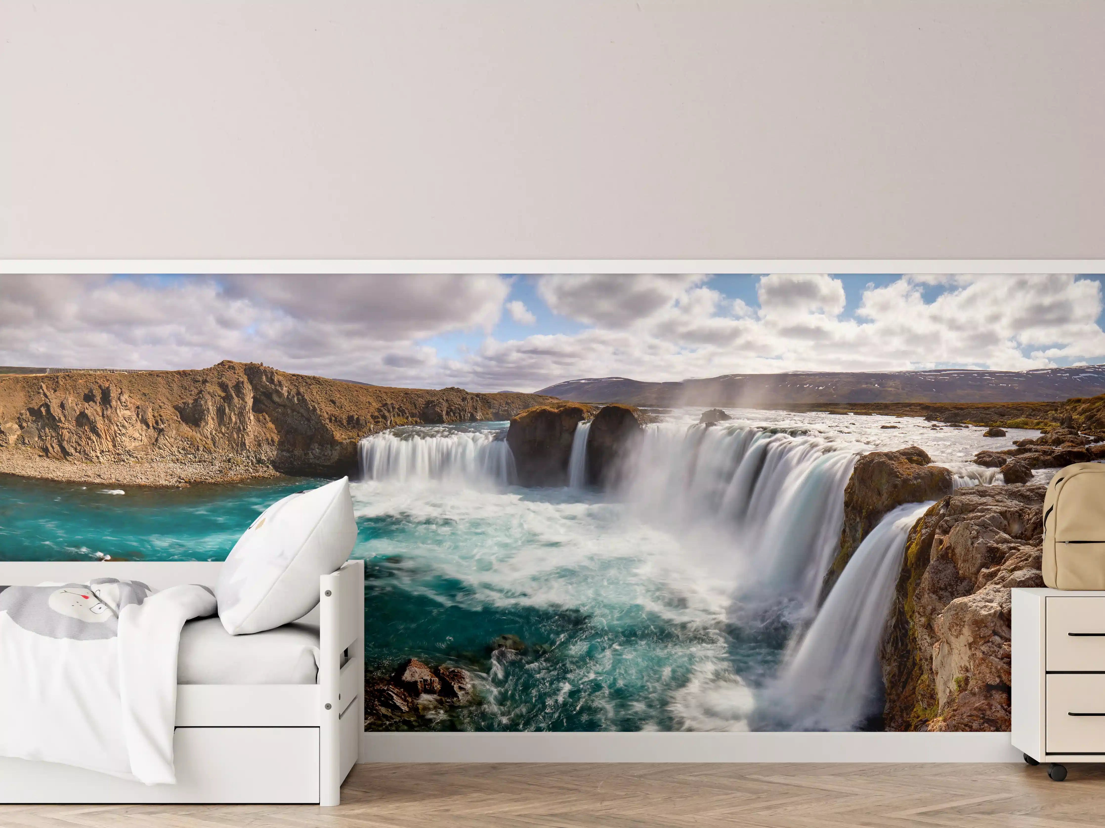 Kinderzimmer Wandgestaltung - Panorama des Goldenen Rings von Island