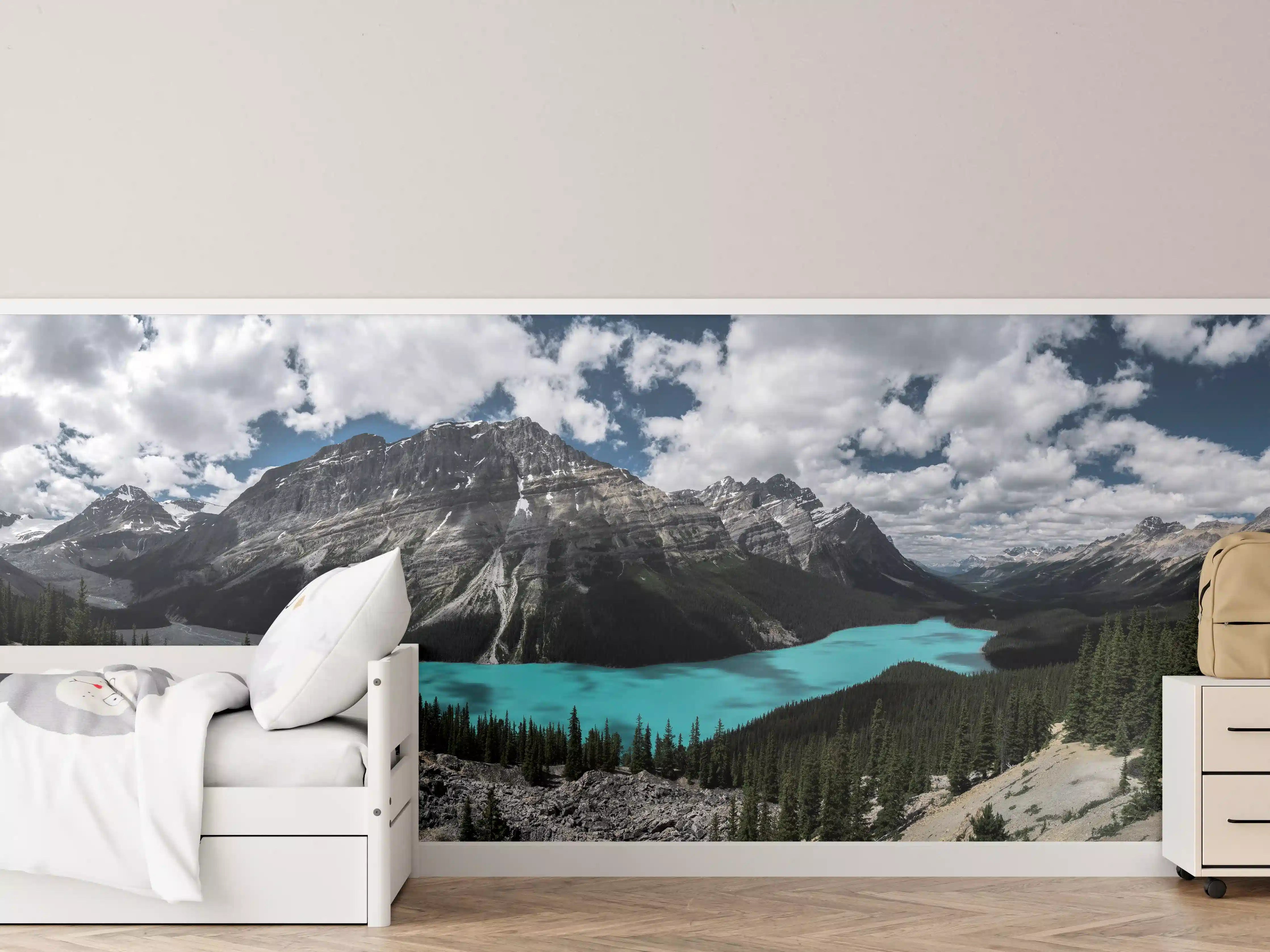 Kinderzimmer Wandgestaltung - Panorama von Banff National Park (Kanada)