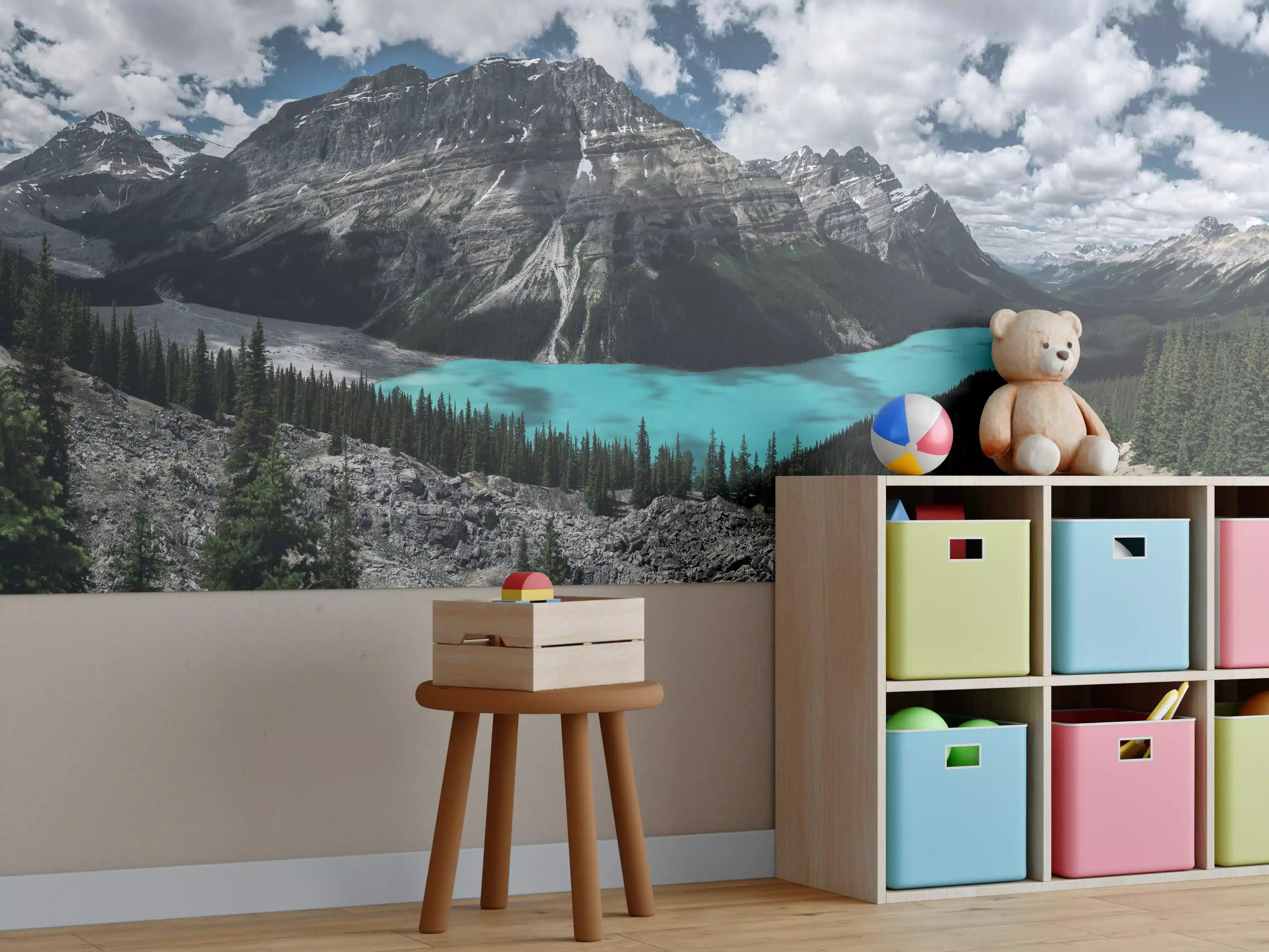 Kinderzimmer Wandgestaltung - Panorama von Banff National Park (Kanada)