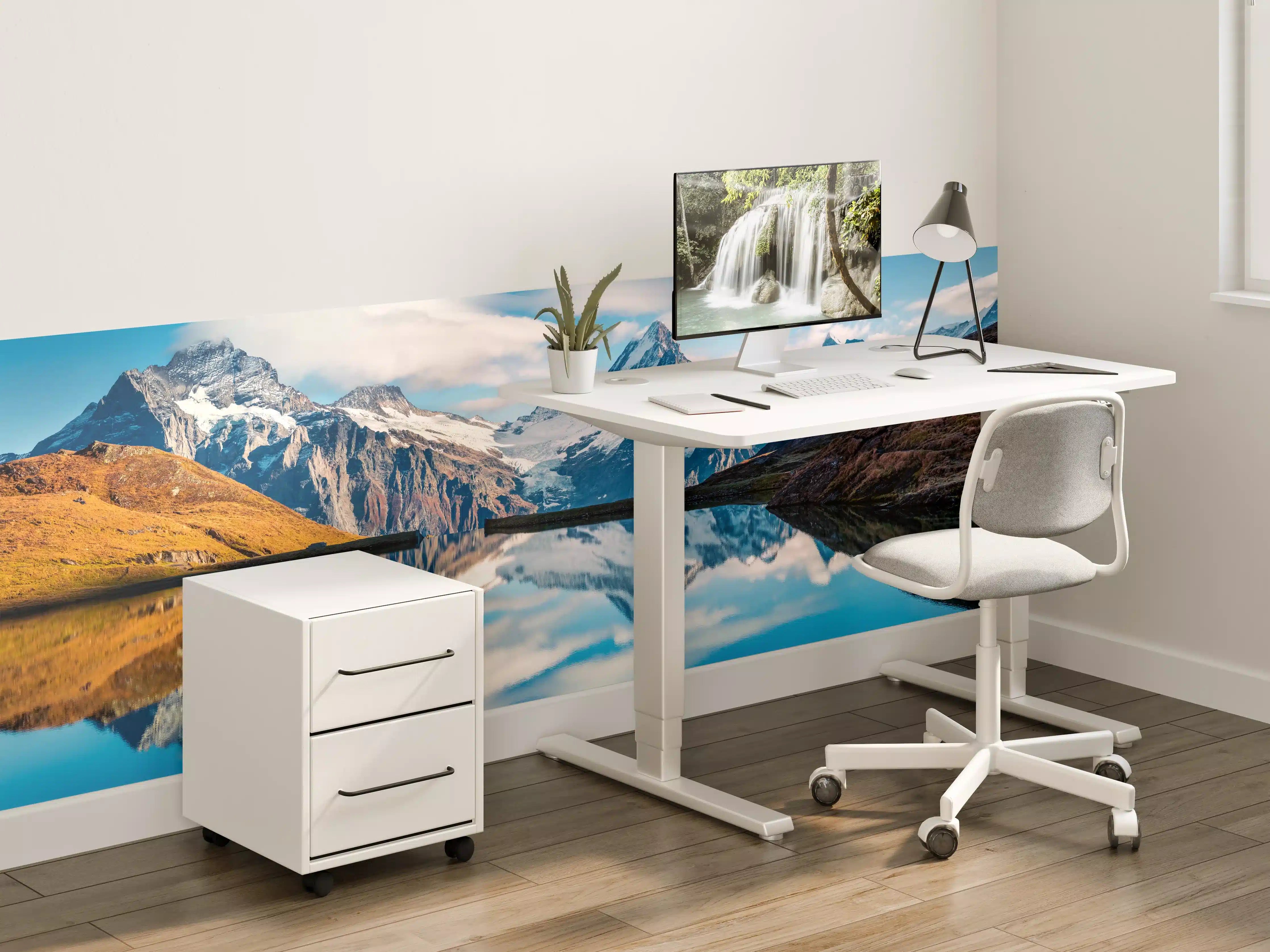 Kinderzimmer Wandgestaltung - Panoramablick auf Bachalpsee