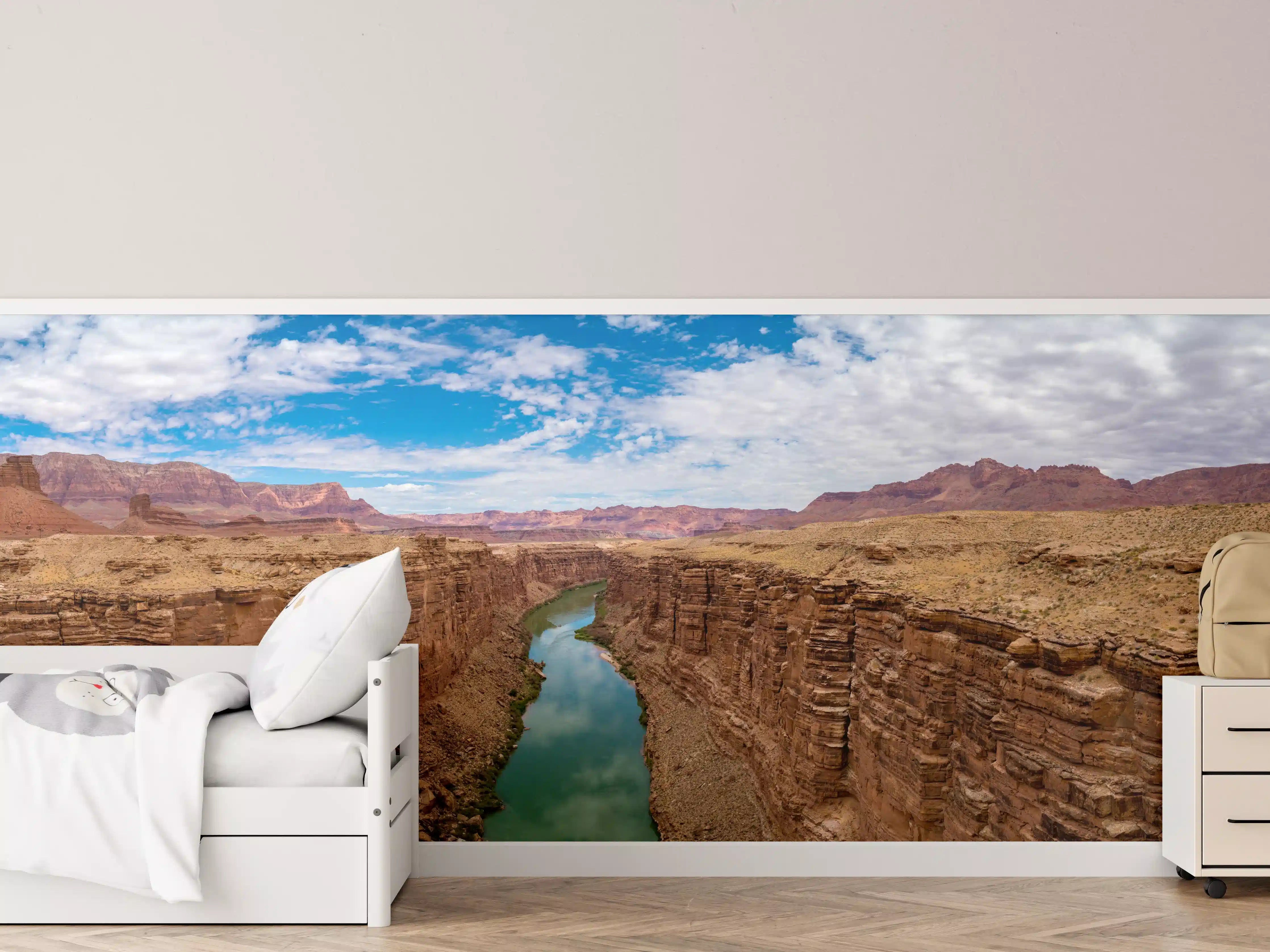 Kinderzimmer Wandgestaltung - Panoramablick auf Colorado River - USA