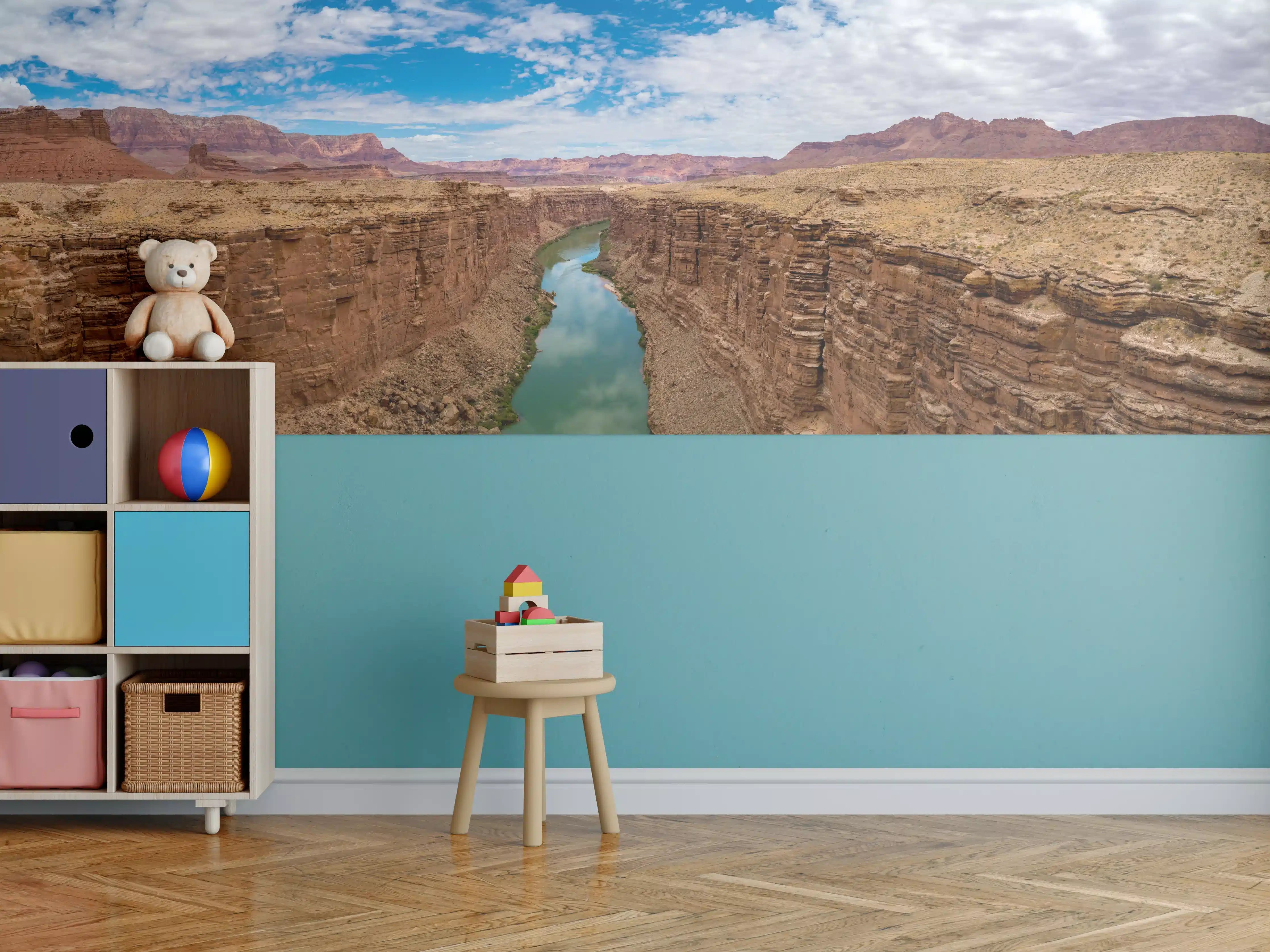 Kinderzimmer Wandgestaltung - Panoramablick auf Colorado River - USA