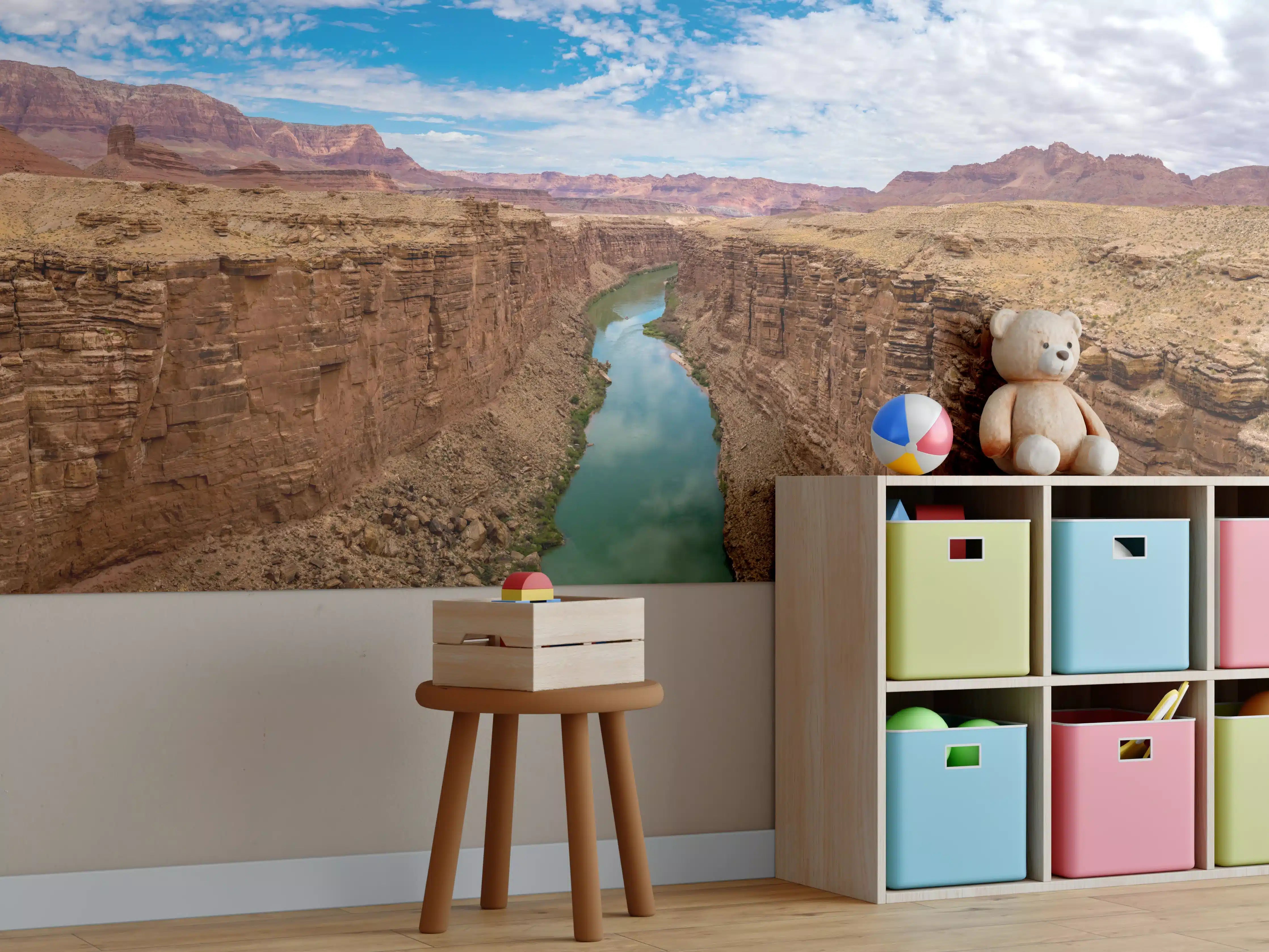 Kinderzimmer Wandgestaltung - Panoramablick auf Colorado River - USA