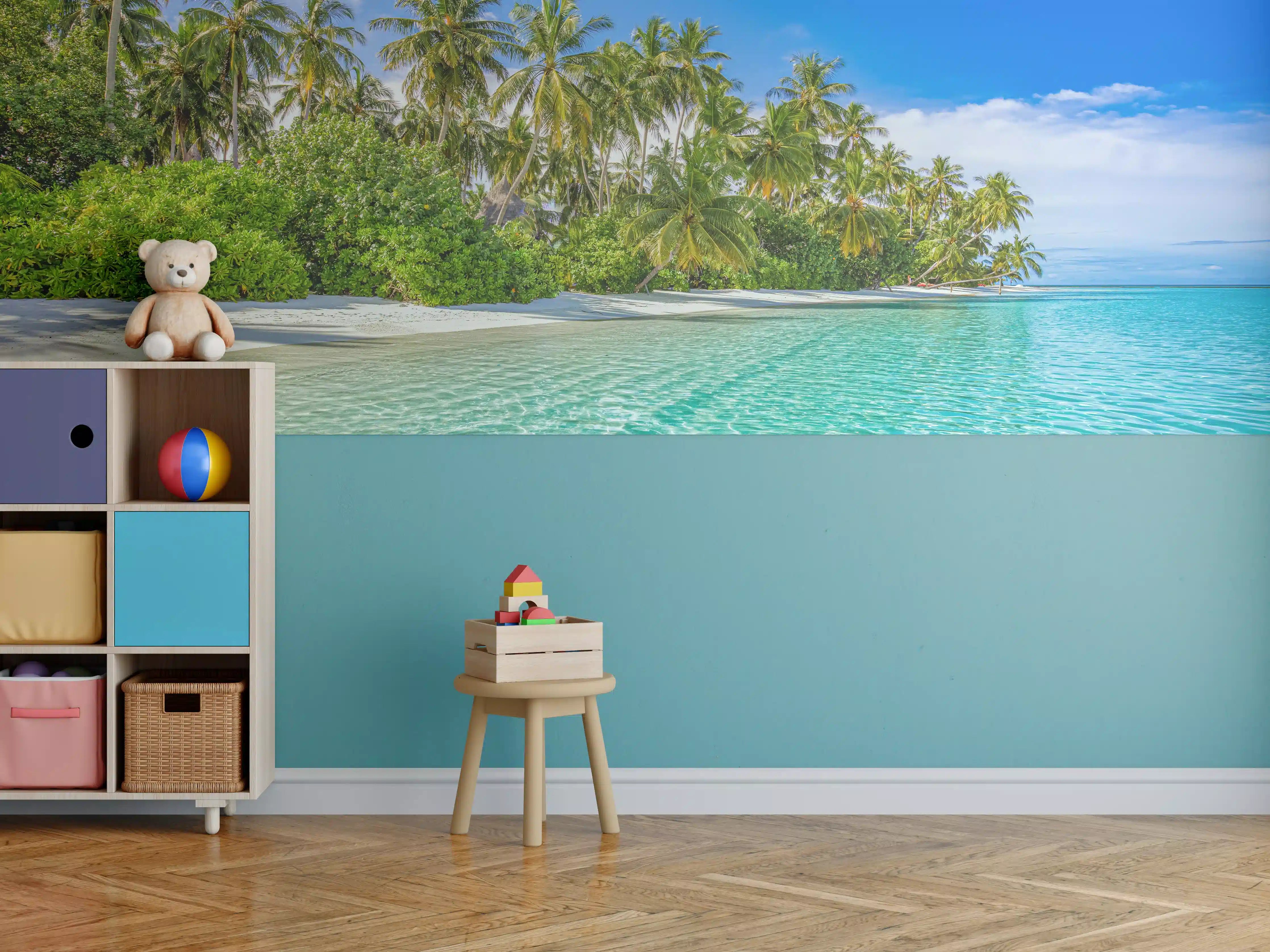 Kinderzimmer Wandgestaltung - Paradiesische Insel