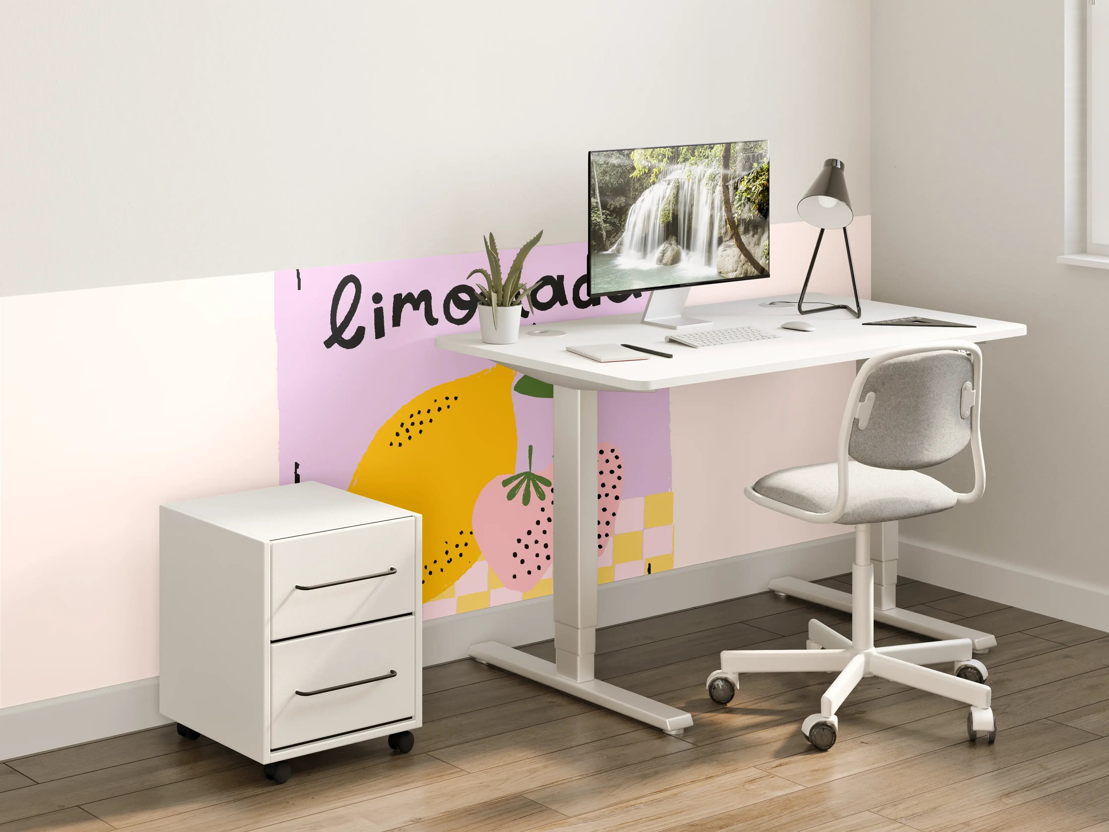 Kinderzimmer Wandgestaltung - Pastellfarbene Limonaden-Dose