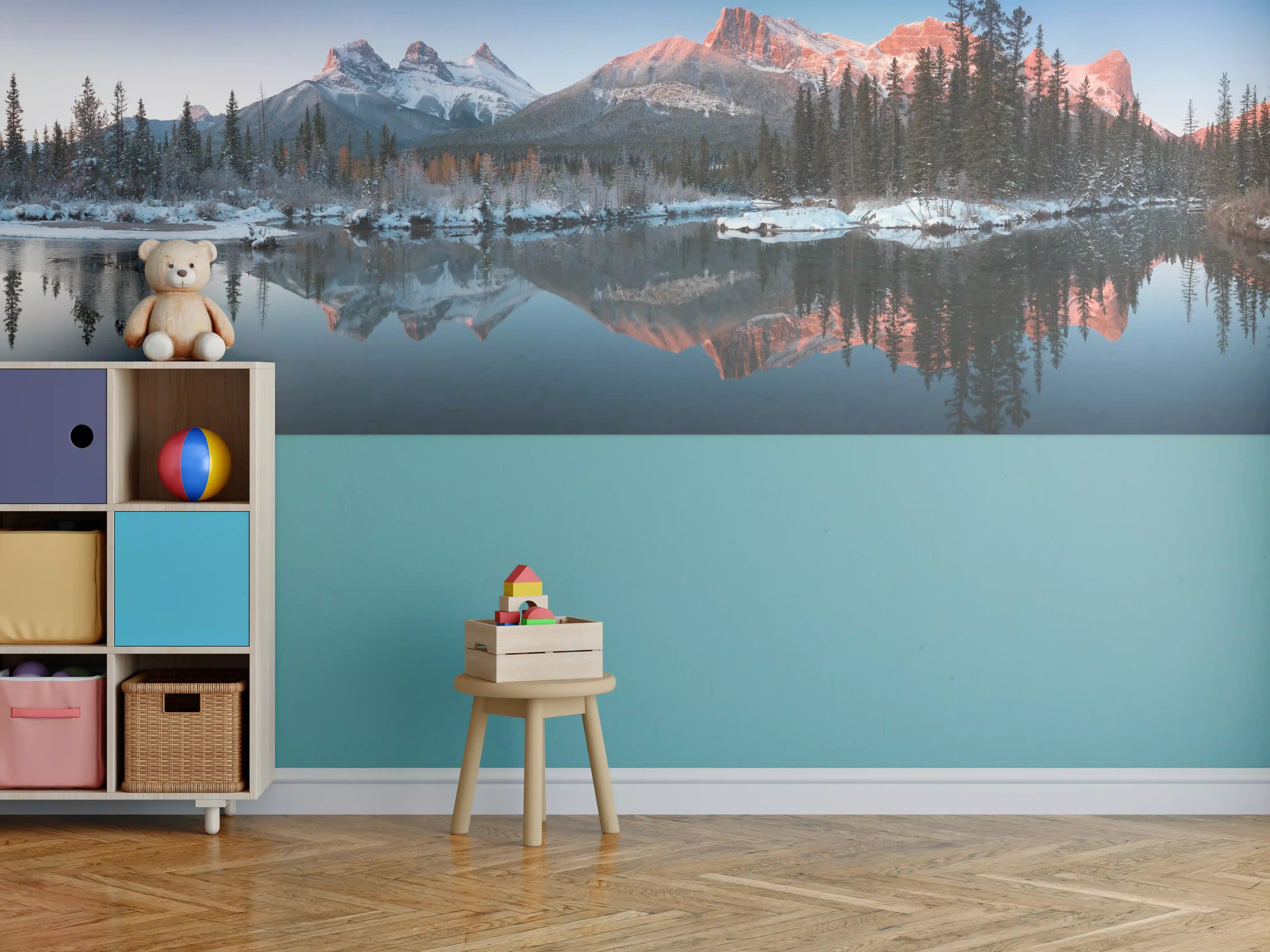 Kinderzimmer Wandgestaltung - Perfektes Spiegelbild der Drei-Schwestern-Gipfel