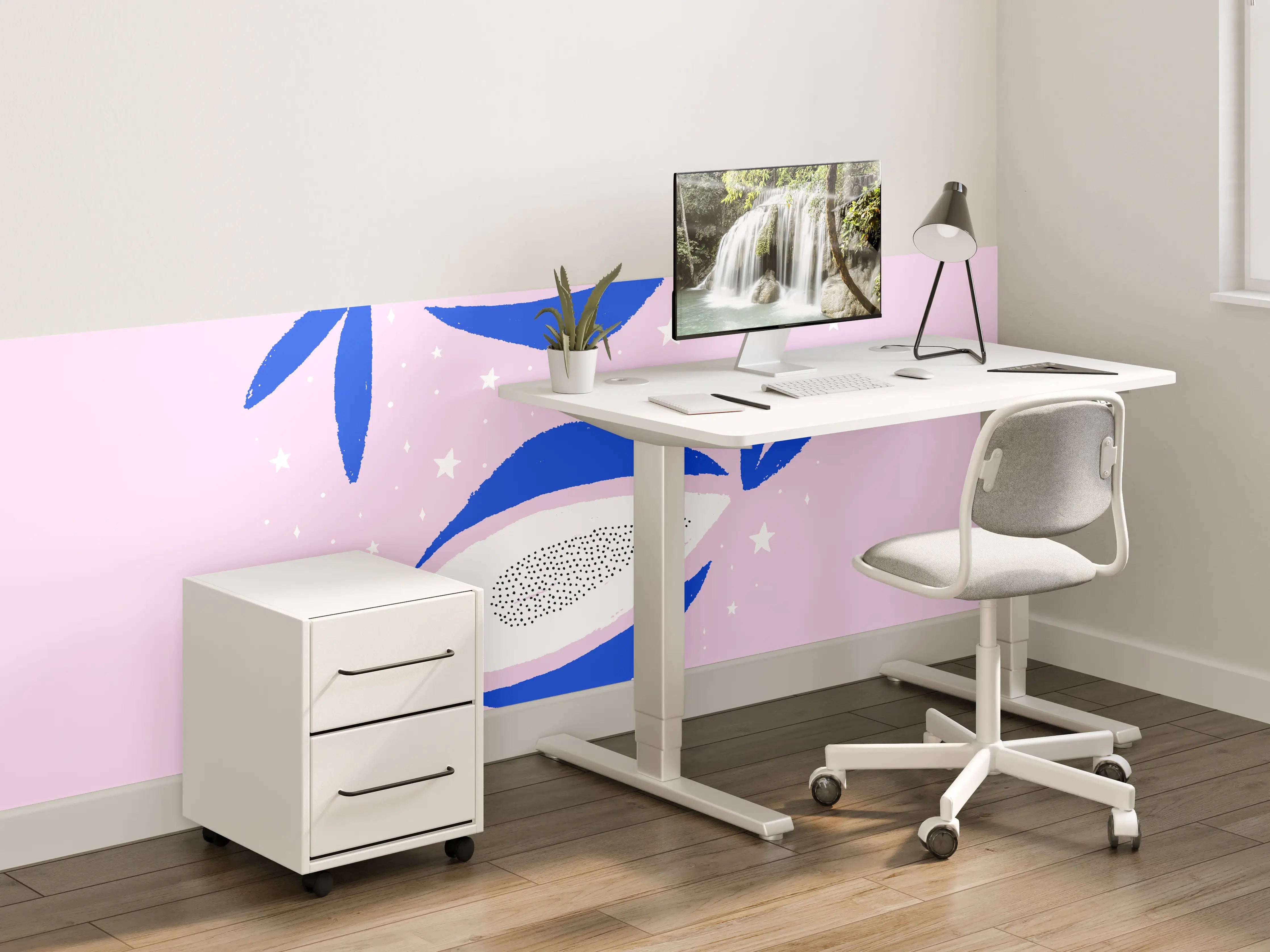 Kinderzimmer Wandgestaltung - Pisces Astrology Illustration