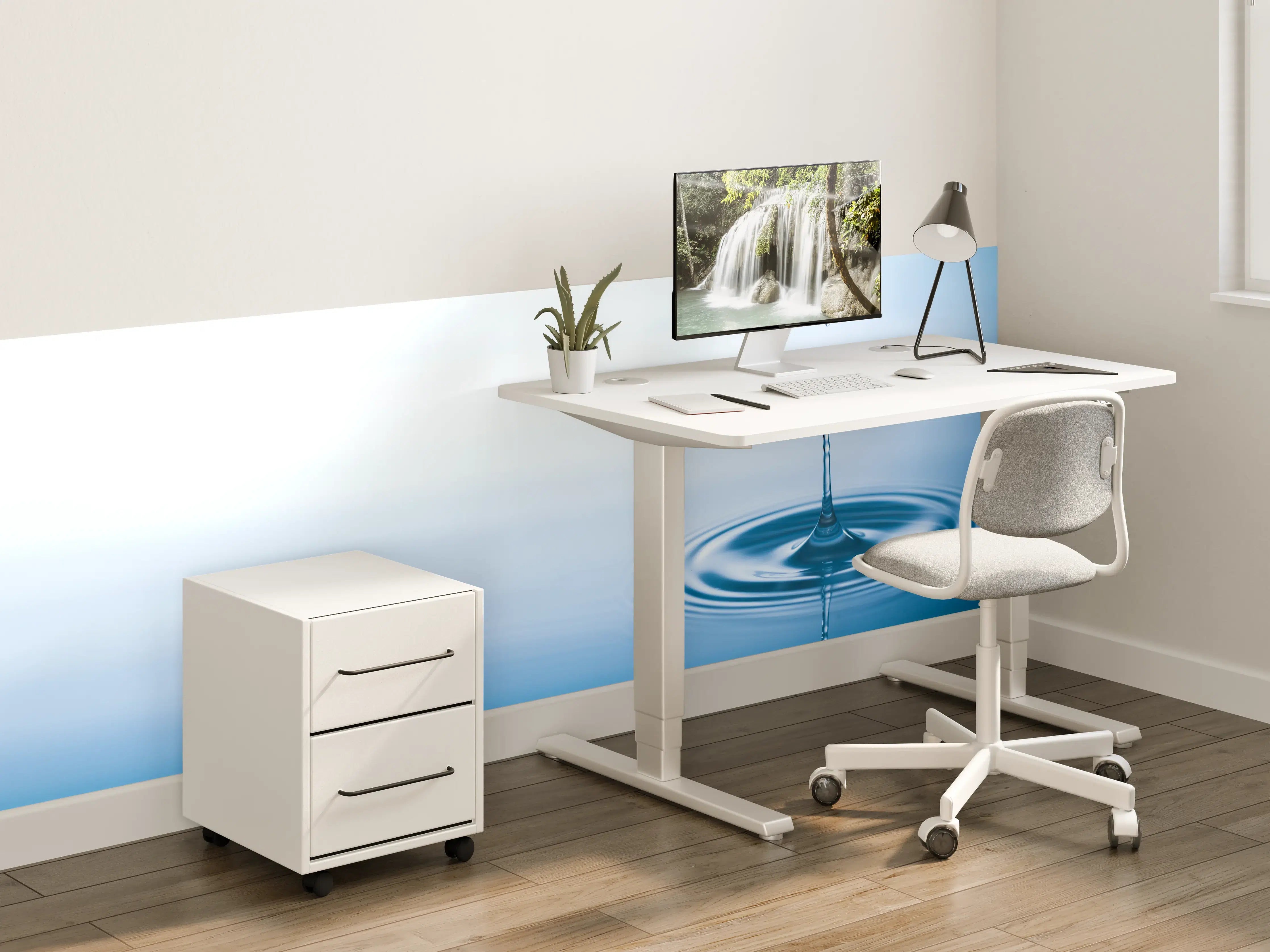 Kinderzimmer Wandgestaltung - Plätschern der fallenden Wassertropfen