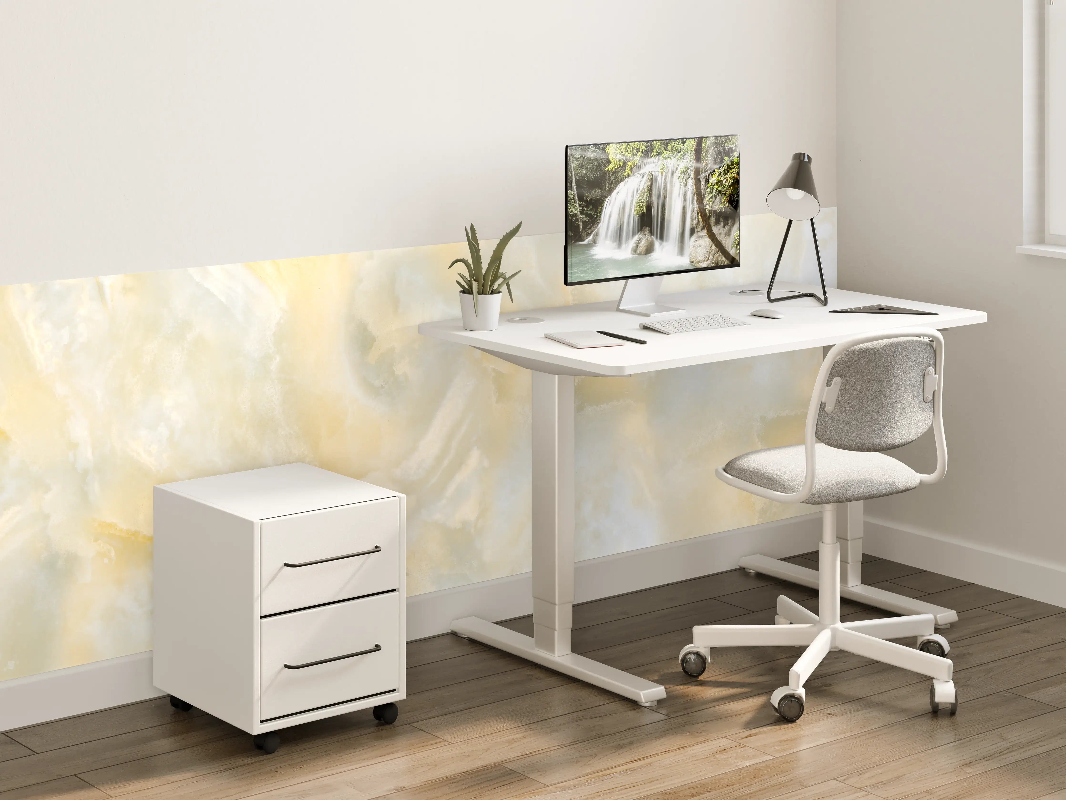 Kinderzimmer Wandgestaltung - Polierter Onyx-Marmor 