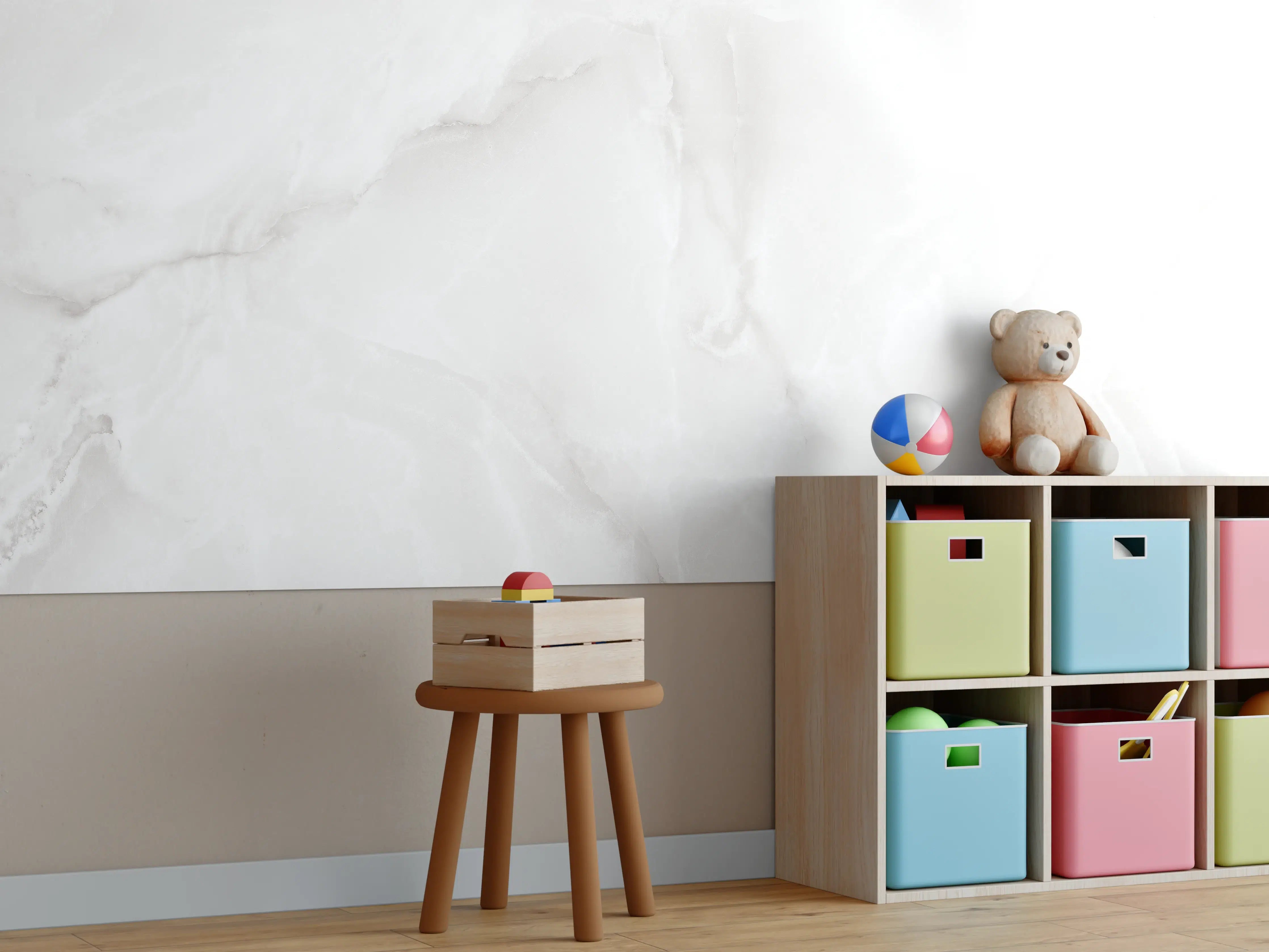 Kinderzimmer Wandgestaltung - Polierter Onyxmarmor