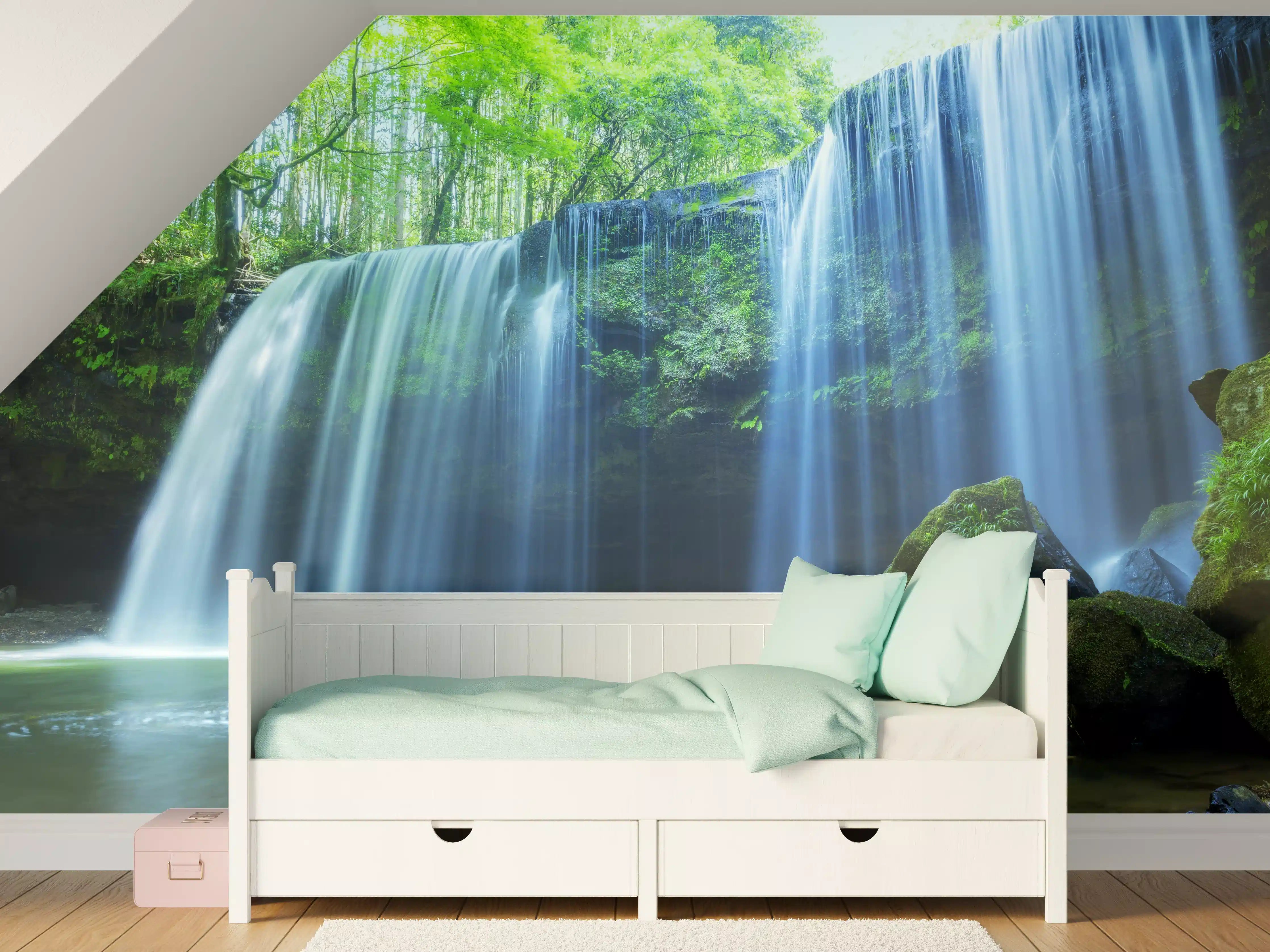 Kinderzimmer Wandgestaltung - Prächtiger Nabigataki-Wasserfall