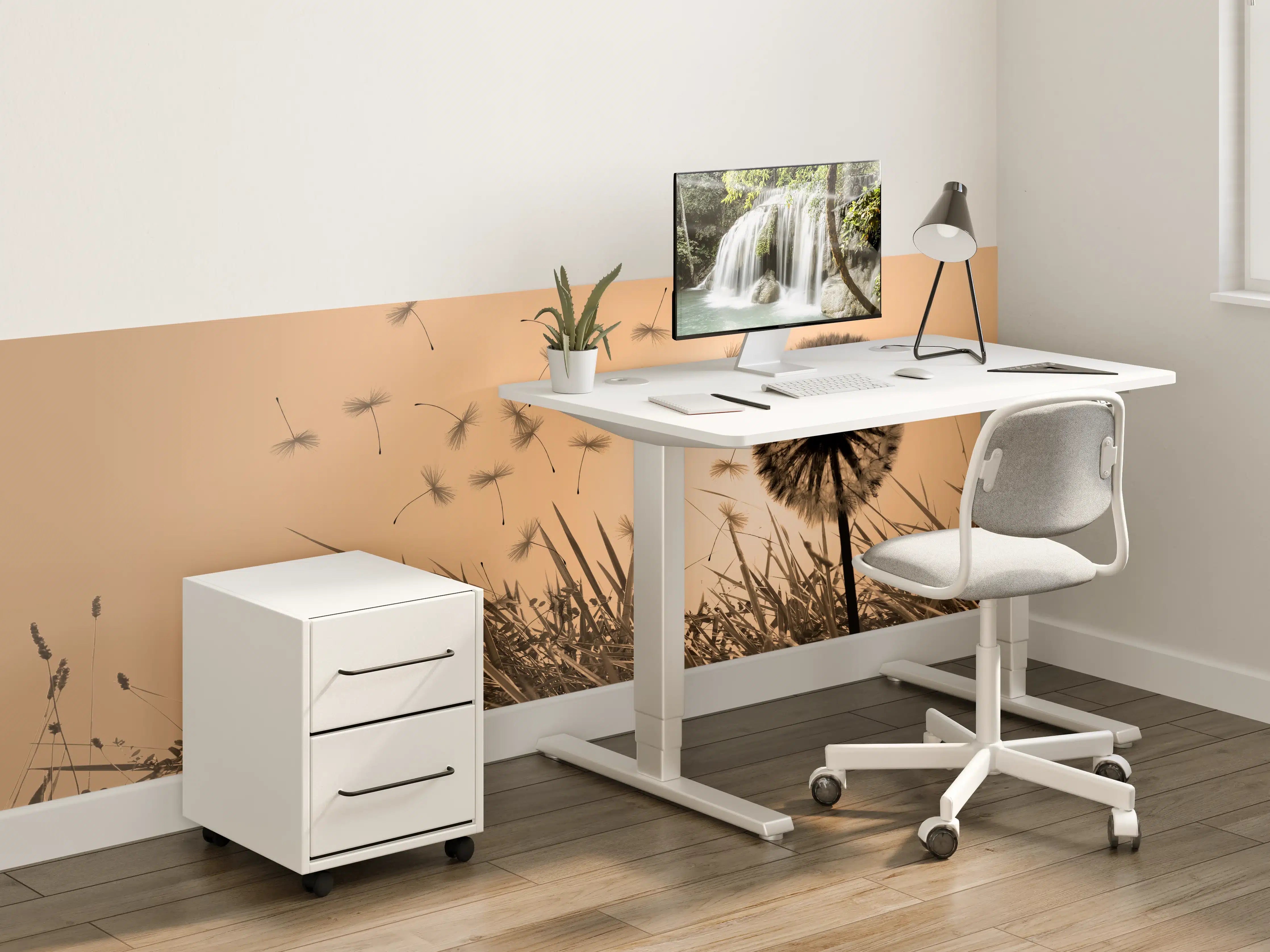 Kinderzimmer Wandgestaltung - Pusteblume beim Sonnenuntergang