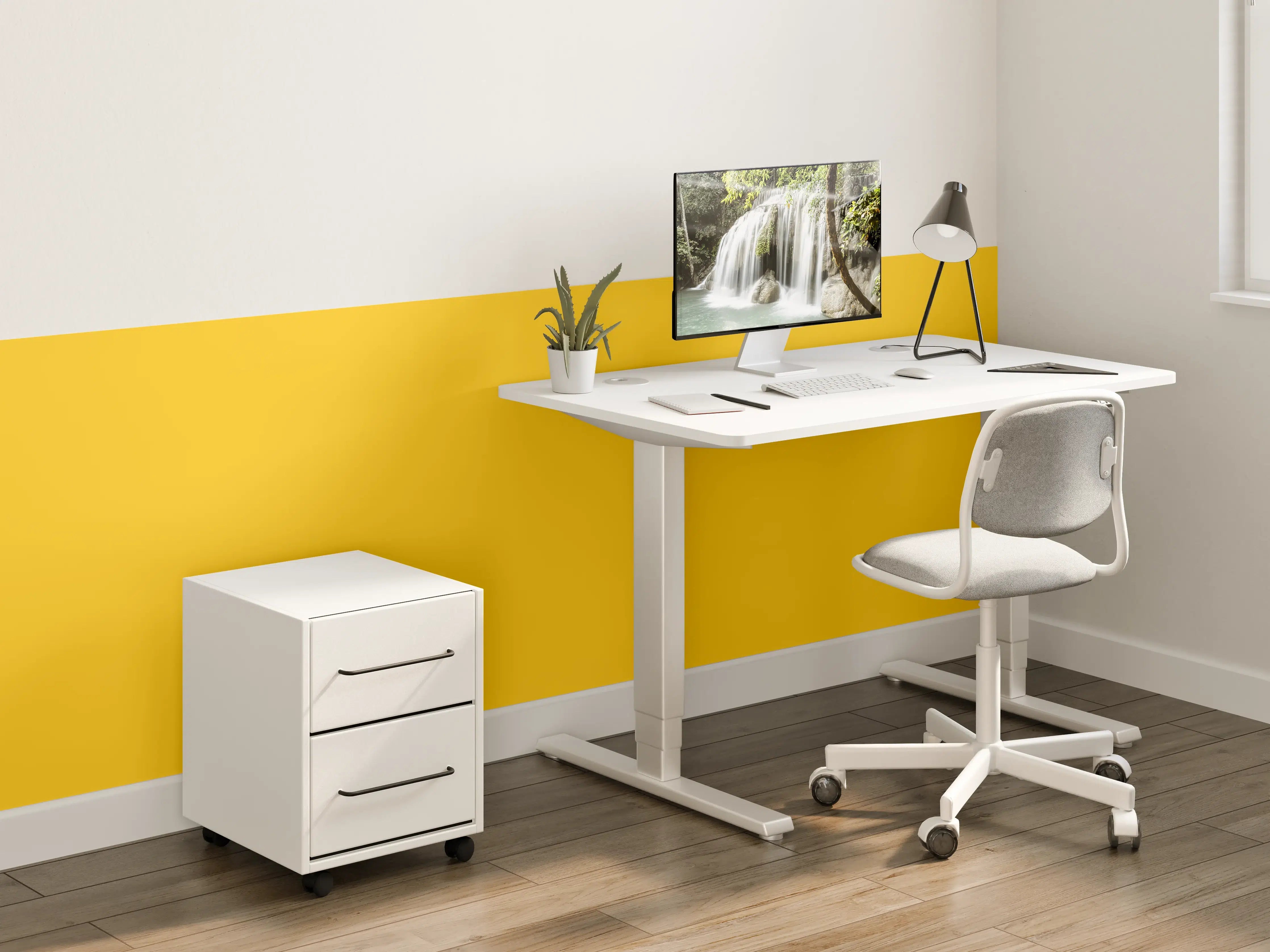 Kinderzimmer Wandgestaltung - RAL 1004 (Goldgelb)