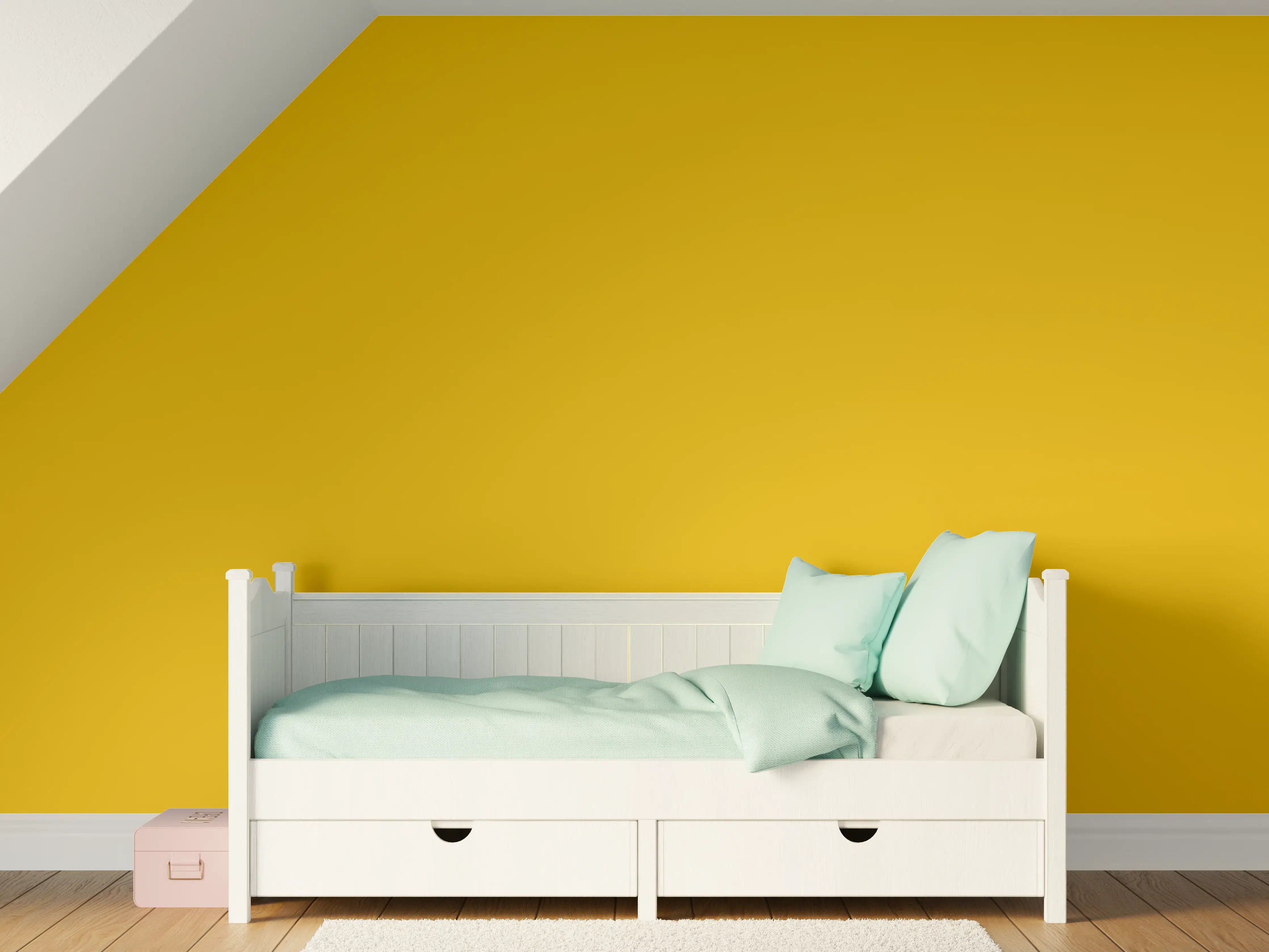 Kinderzimmer Wandgestaltung - RAL 1005 (Honiggelb)