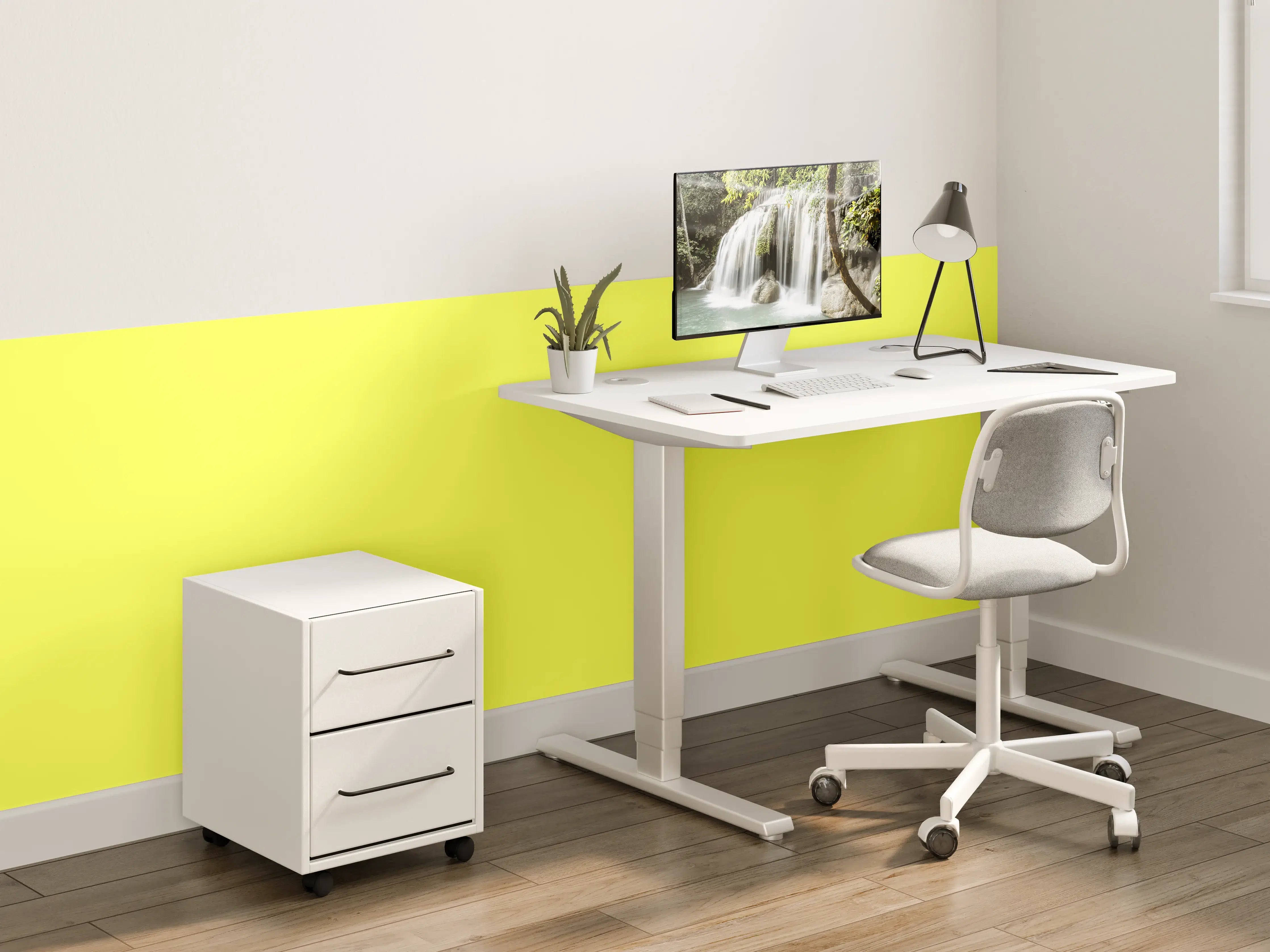 Kinderzimmer Wandgestaltung - RAL 1016 (Schwefelgelb)