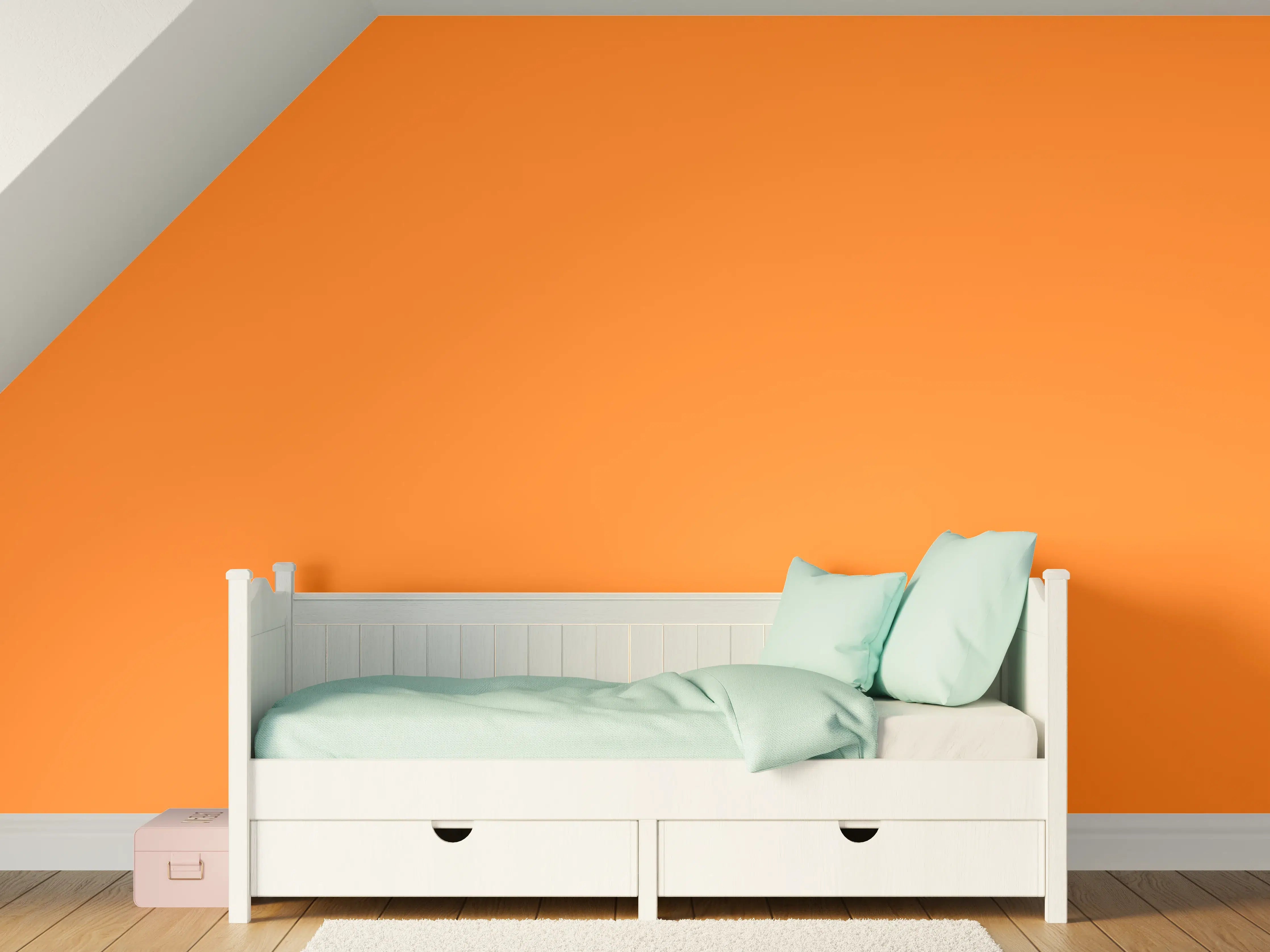 Kinderzimmer Wandgestaltung - RAL 2003 (Pastellorange)